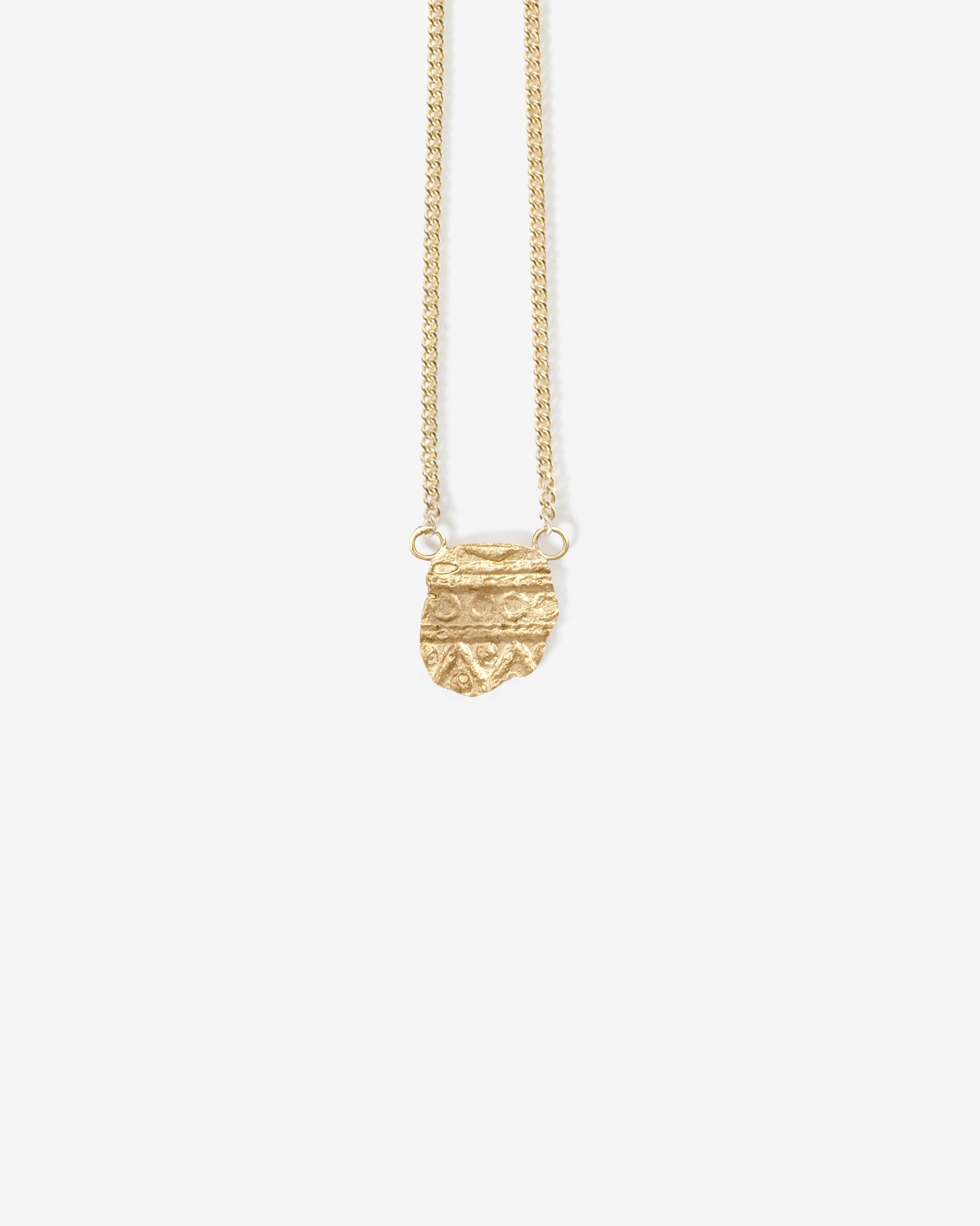 Temple of the Sun Relic MM Necklace Solid Gold