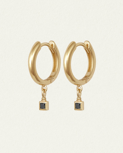 Black diamond store drop earrings