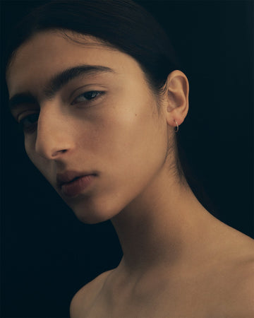 Temple of the Sun Relic Small Hoop Earrings Solid Gold