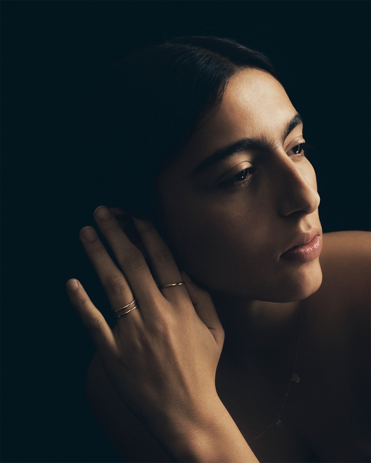 Temple of the Sun Relic Stacking Ring Solid Gold