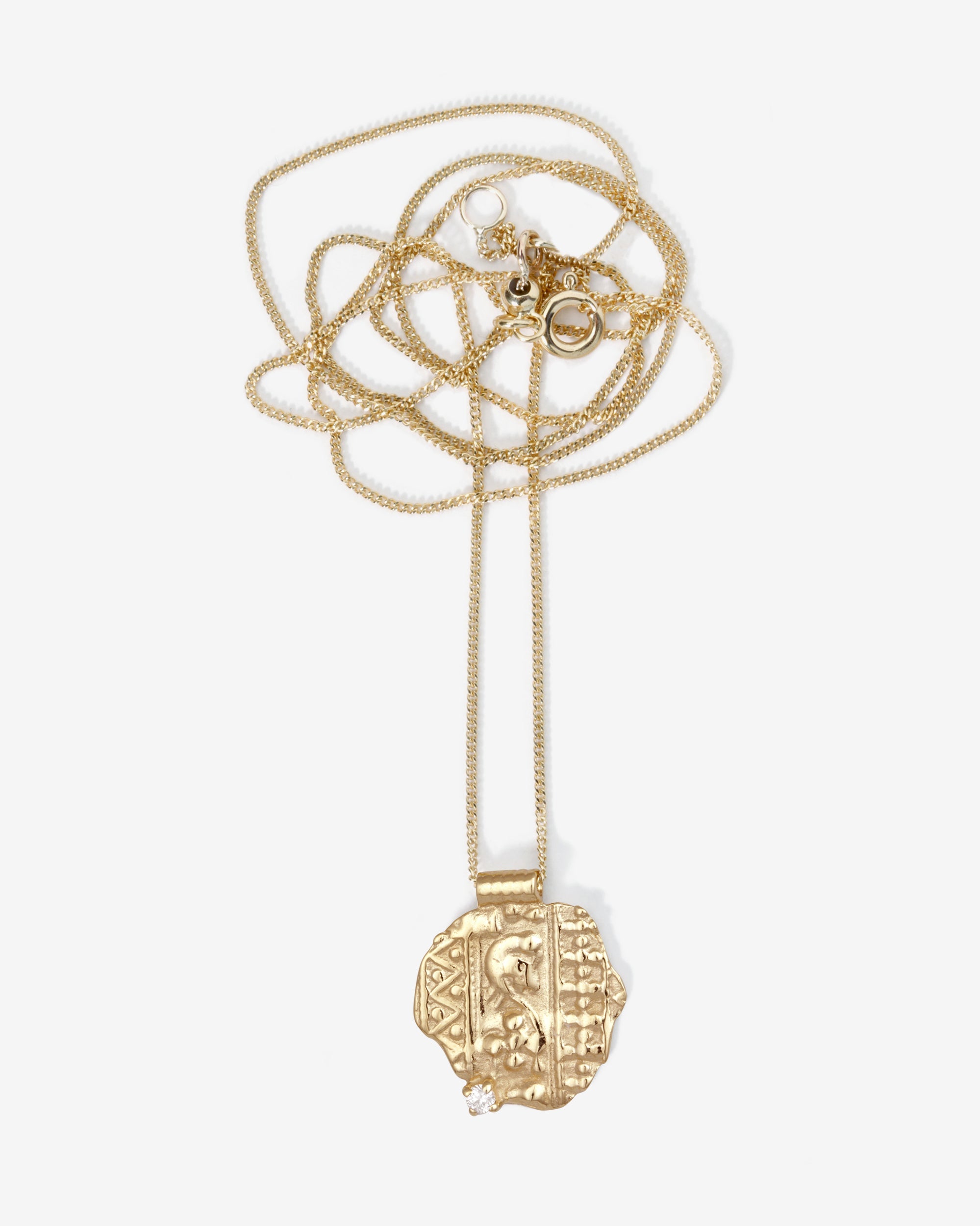 Temple of the Sun Relic VIII Necklace Diamond Solid Gold