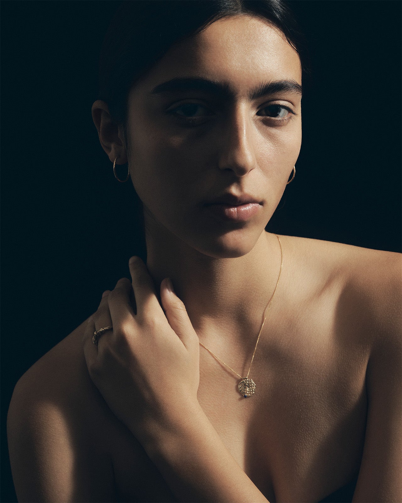 Temple of the Sun Relic VIII Necklace Sapphire Solid Gold