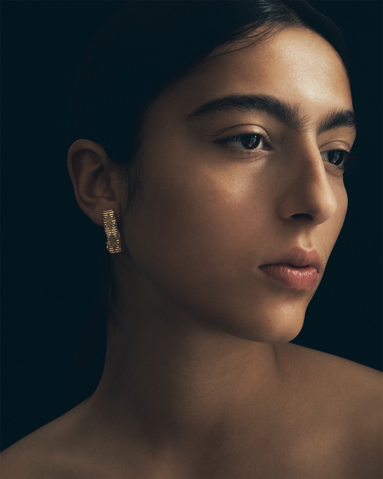 Temple of the Sun Relic X Earrings Solid Gold