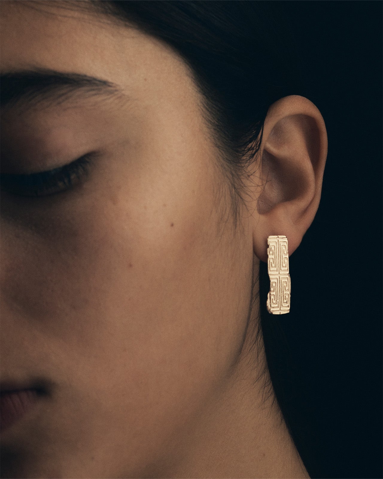 Temple of the Sun Relic X Earrings Solid Gold