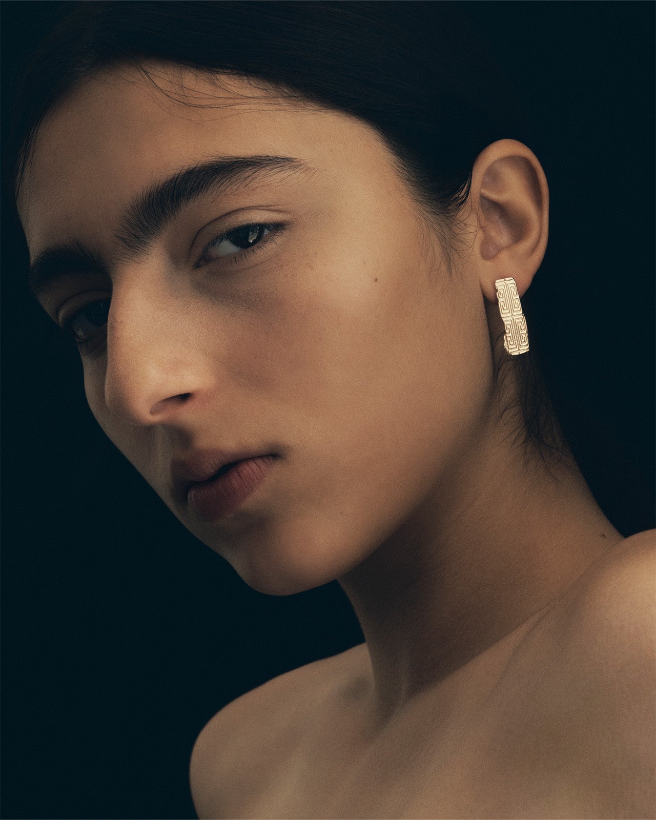 Temple of the Sun Relic X Earrings Solid Gold