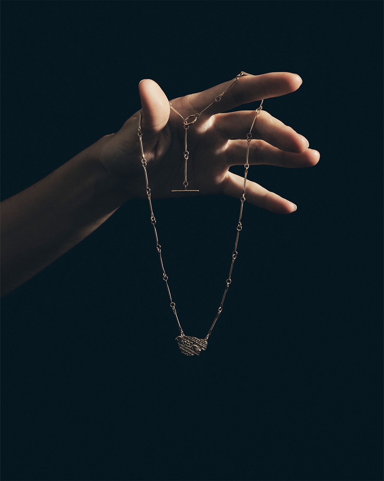 Temple of the Sun Relic XV Necklace Solid Gold