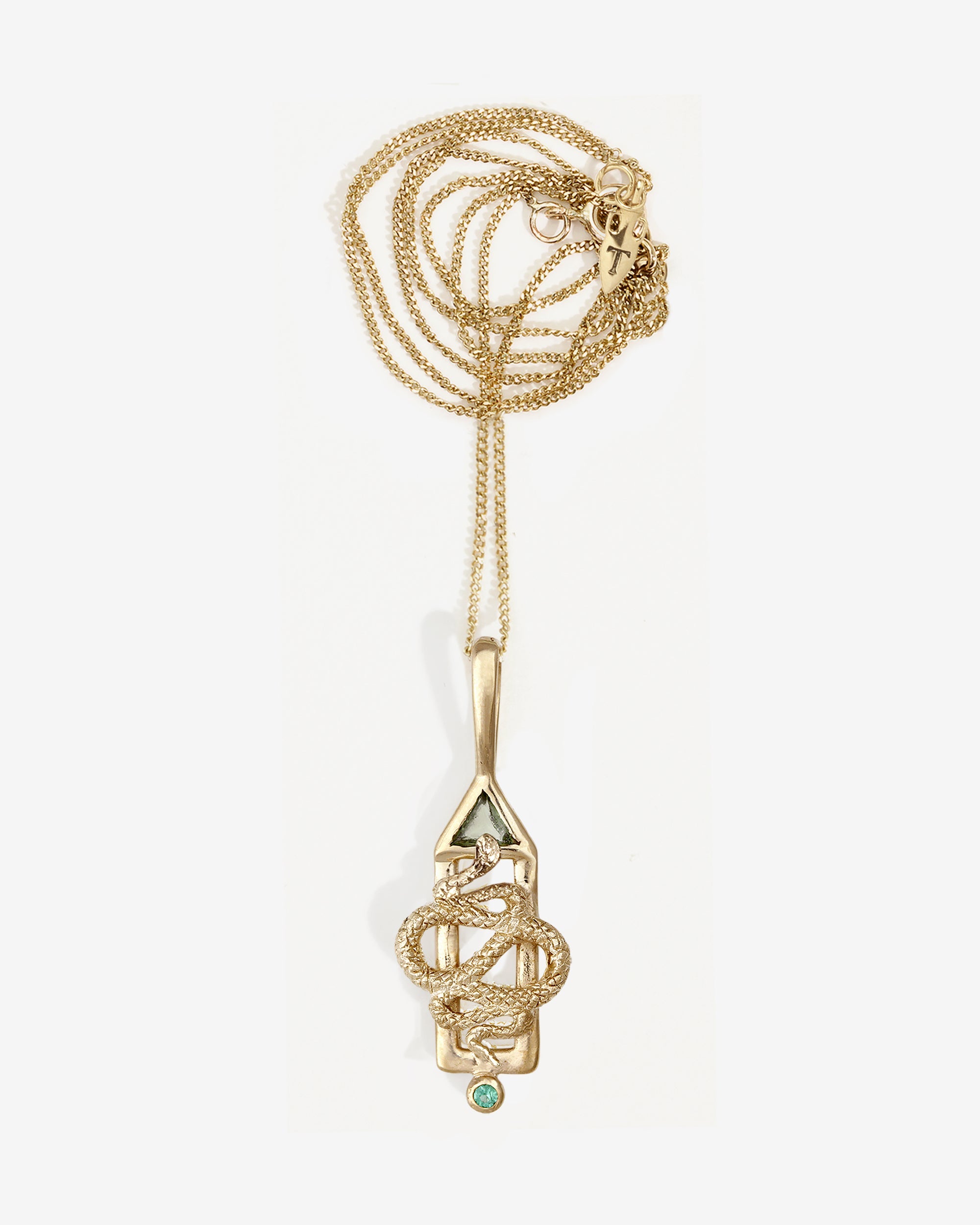 Temple of the Sun Rise Necklace Solid Gold