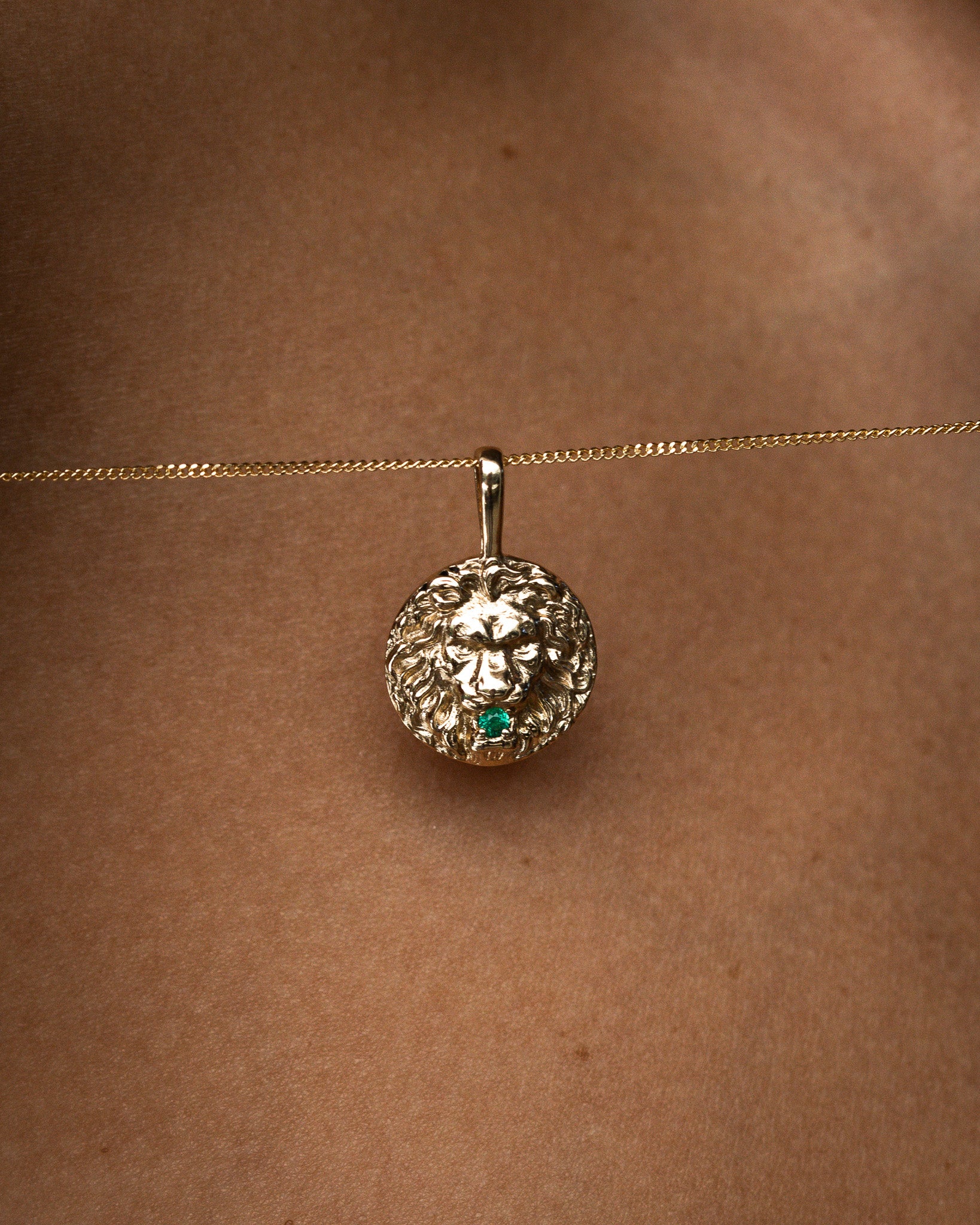 Temple of the Sun Roar Necklace Solid Gold