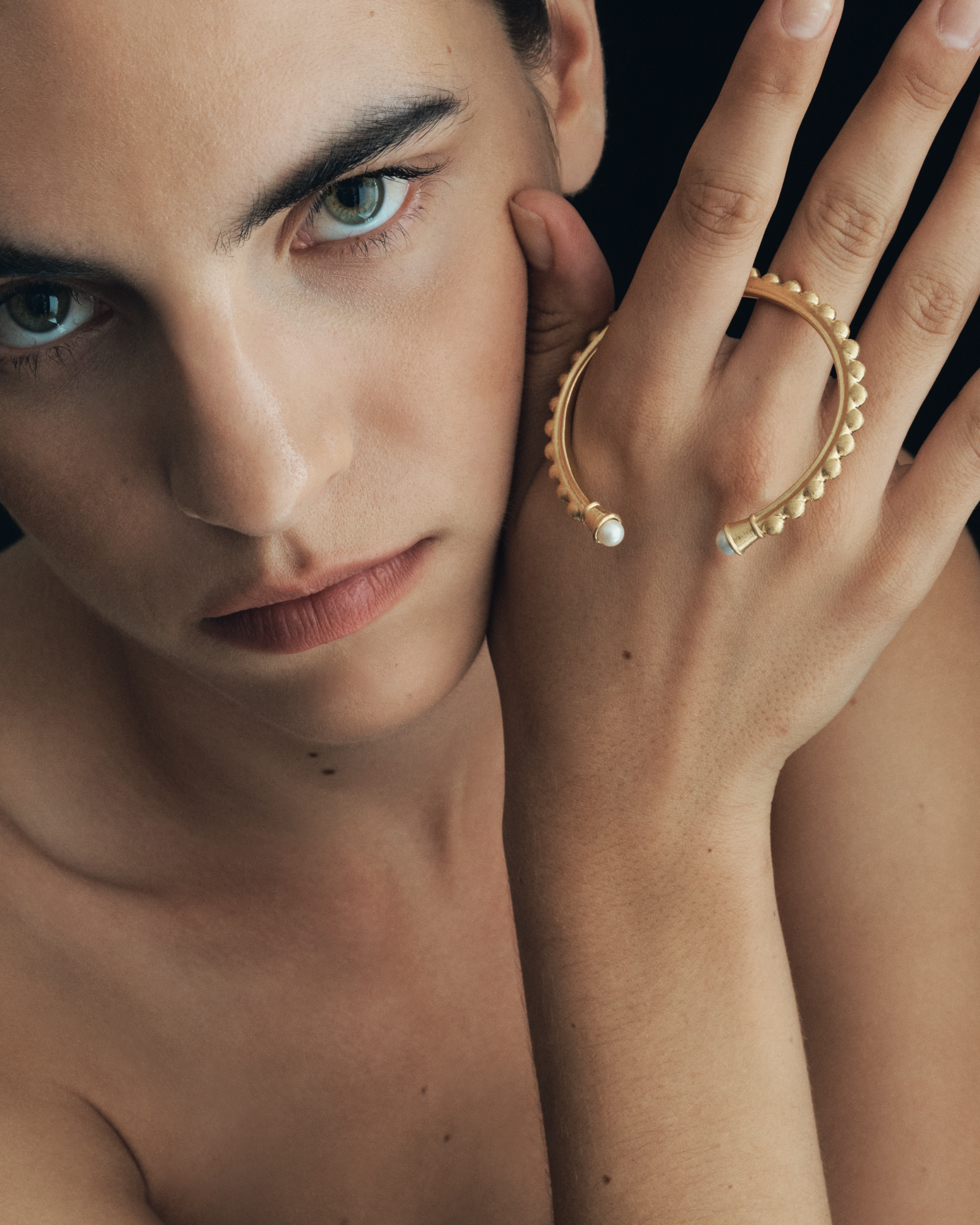 Temple of the Sun Roma Cuff Gold Vermeil