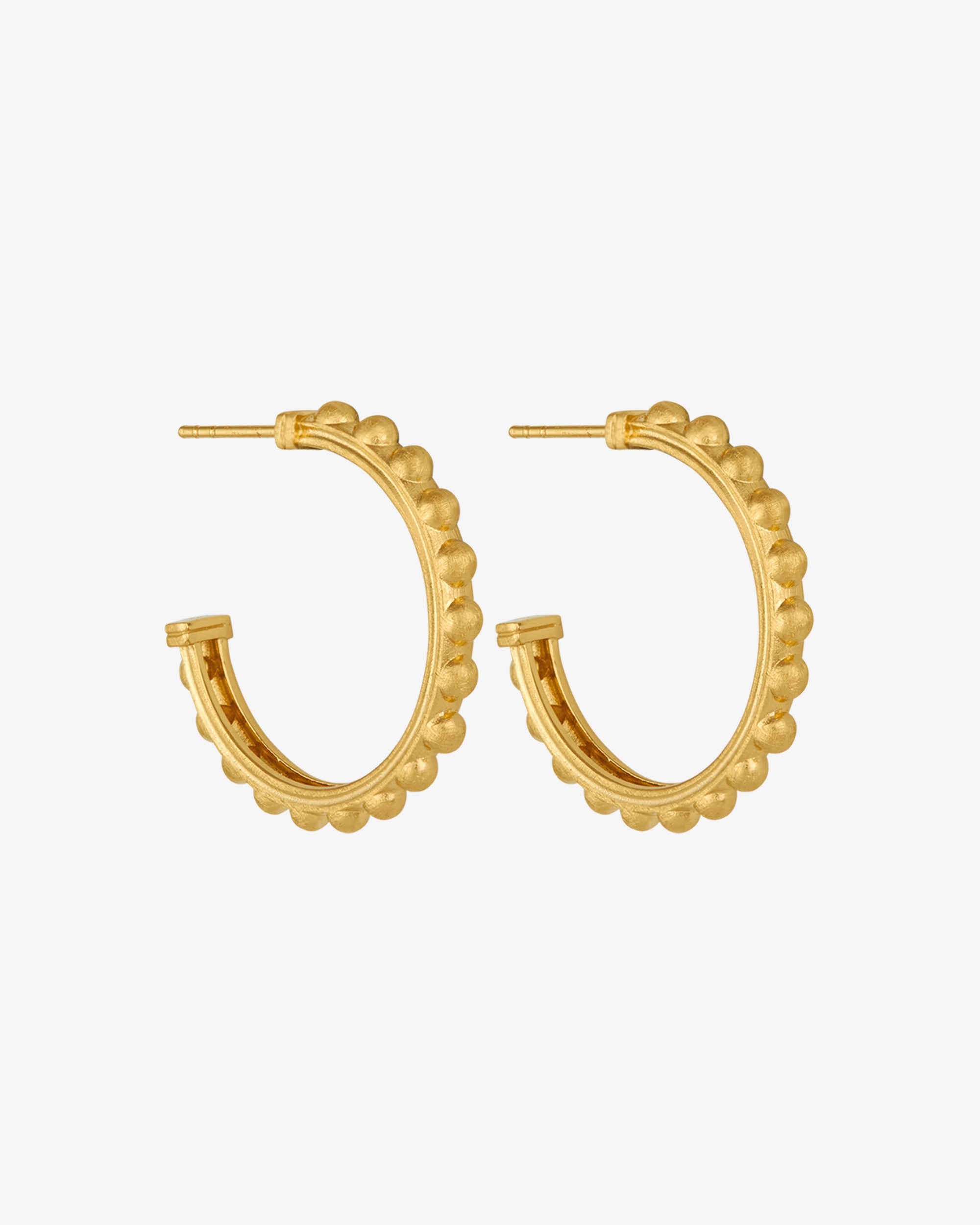 Temple of the Sun Roma Hoops Gold Vermeil