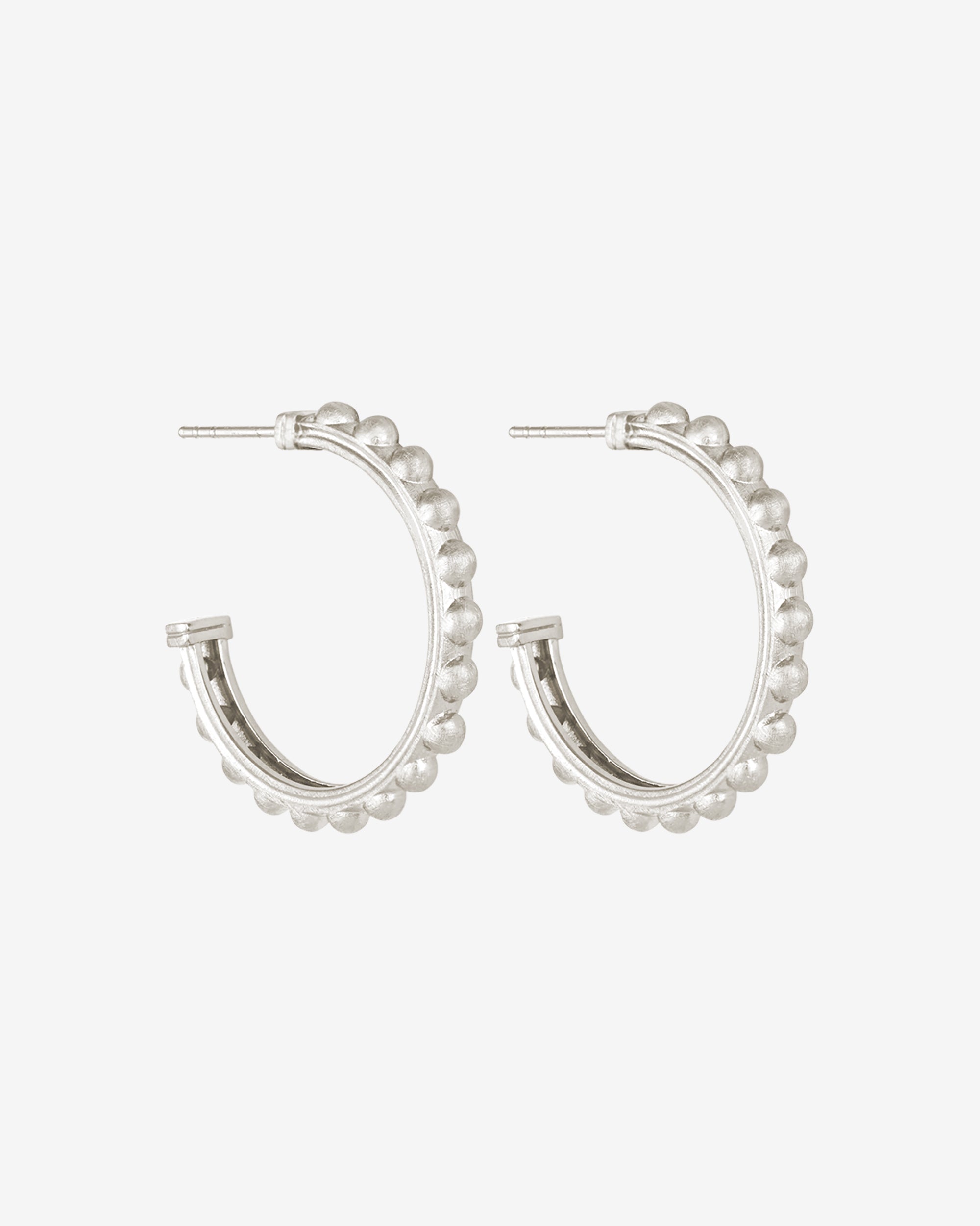 Temple of the Sun Roma Hoops Silver