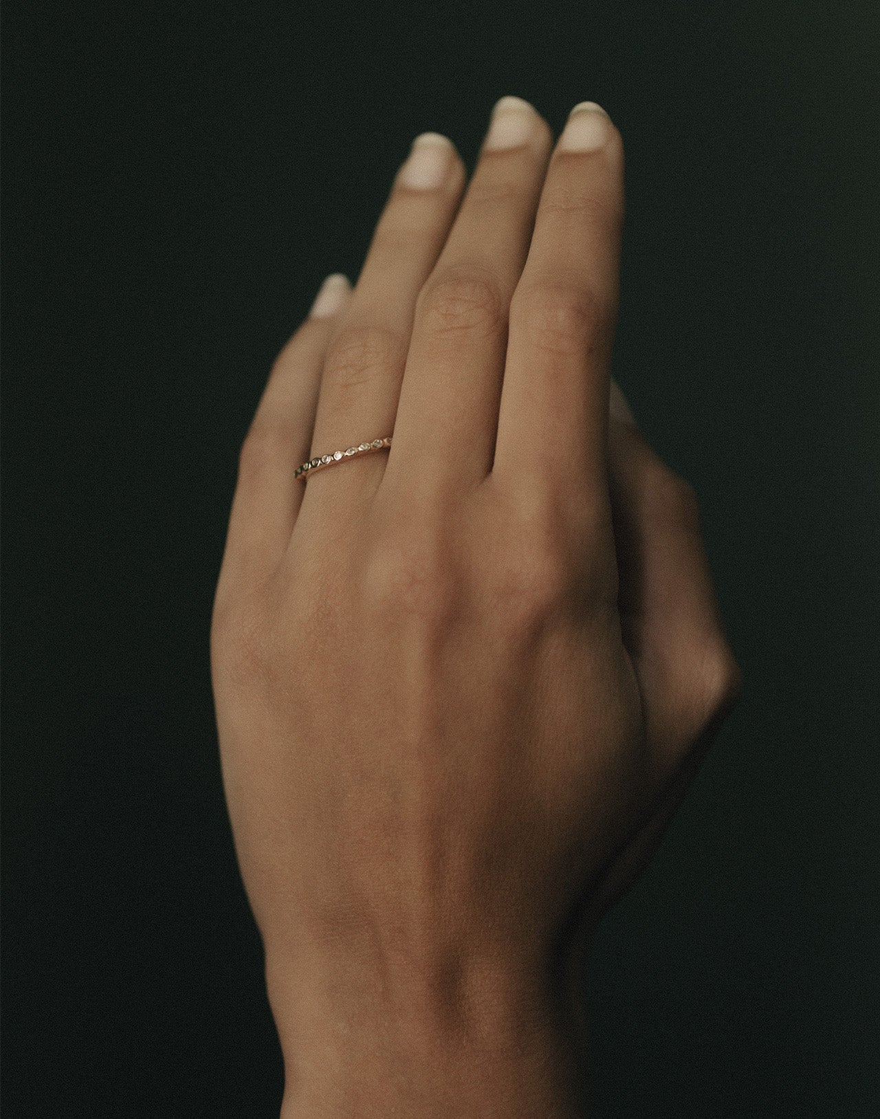 Temple of the Sun Saba Arch Ring Diamond Solid Gold