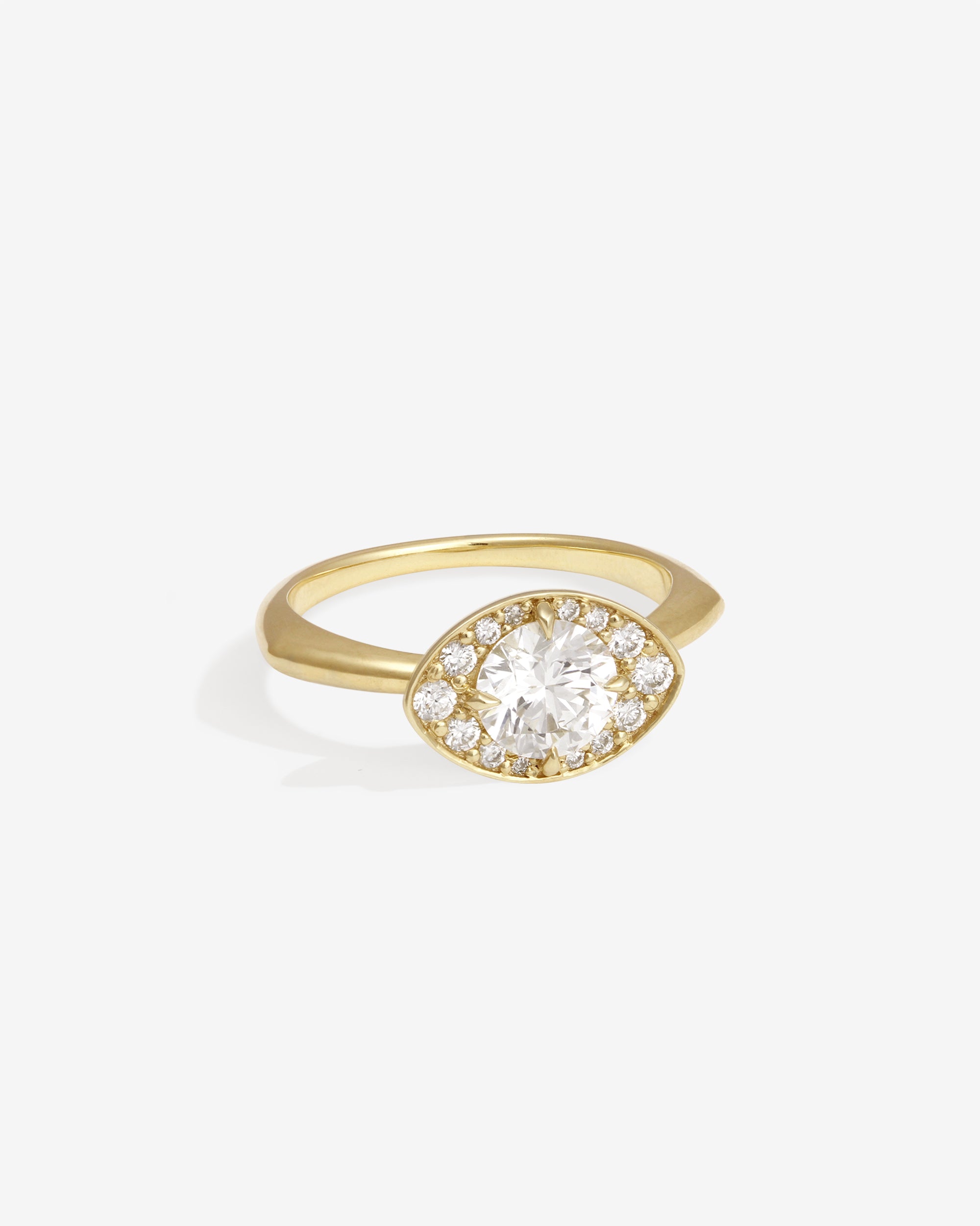 Temple of the Sun Saba Eye Ring Diamond Solid Gold