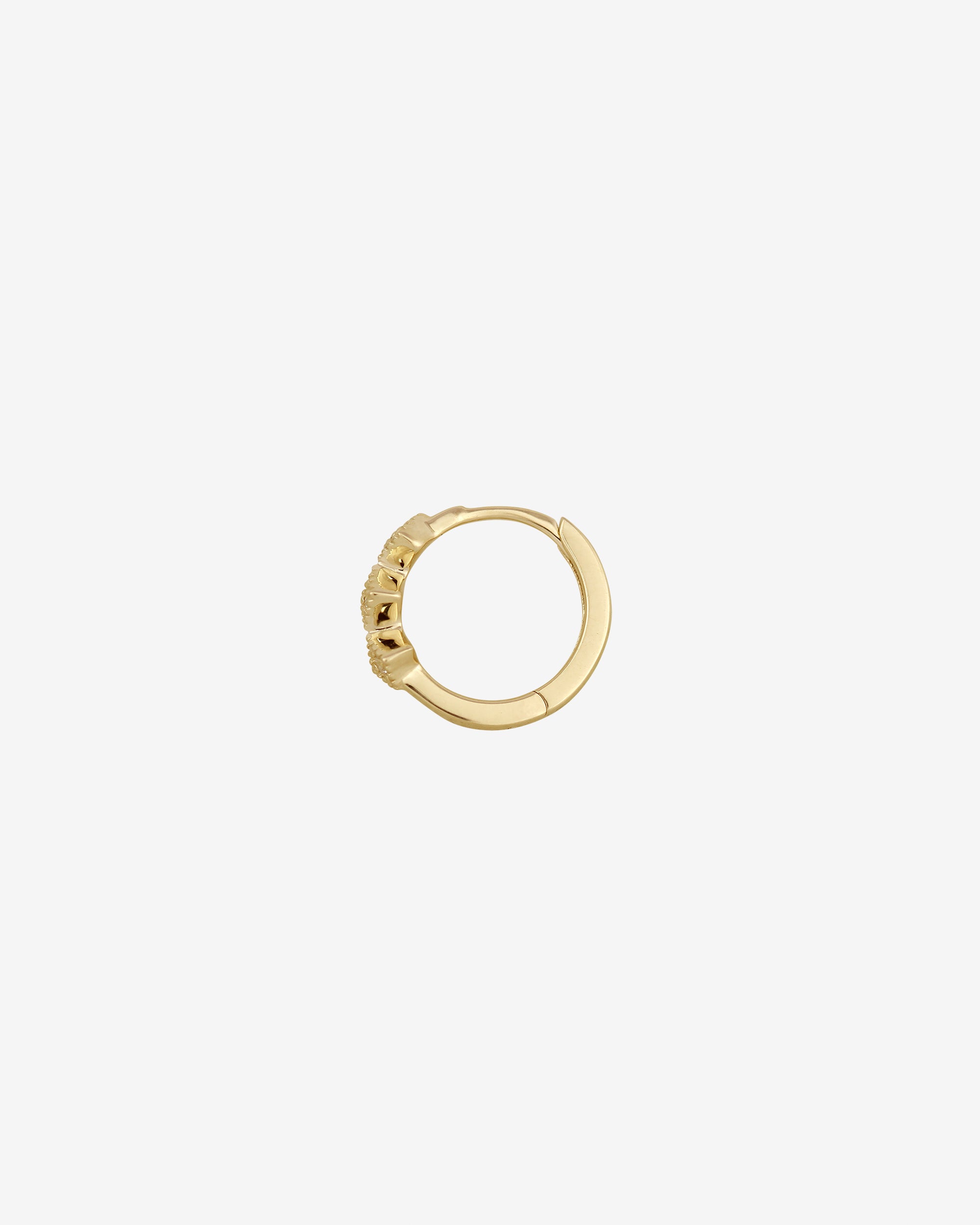 Temple of the Sun Sadie Single Huggie Diamond Solid Gold