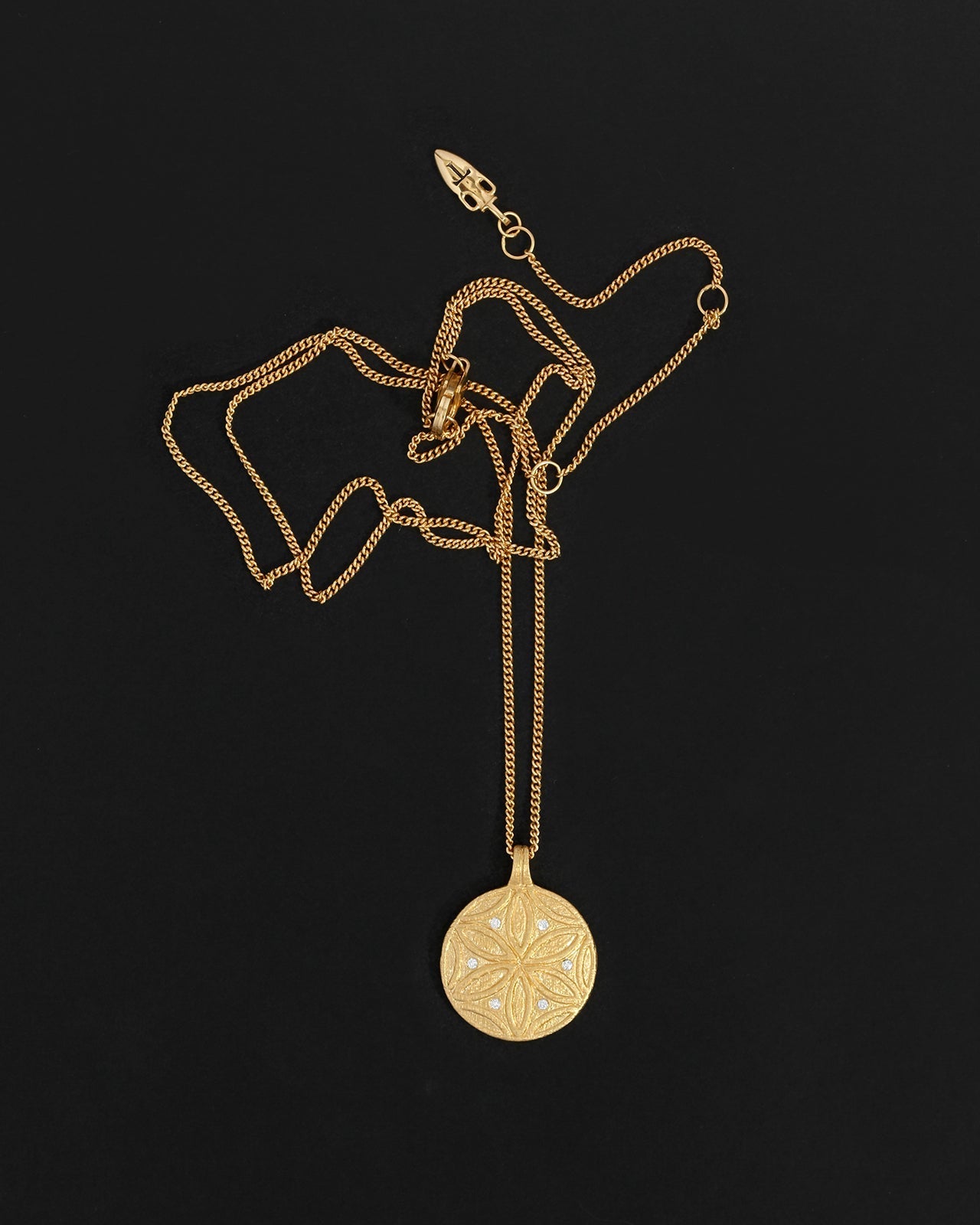 Temple of the Sun Seed of Life Necklace Gold Vermeil
