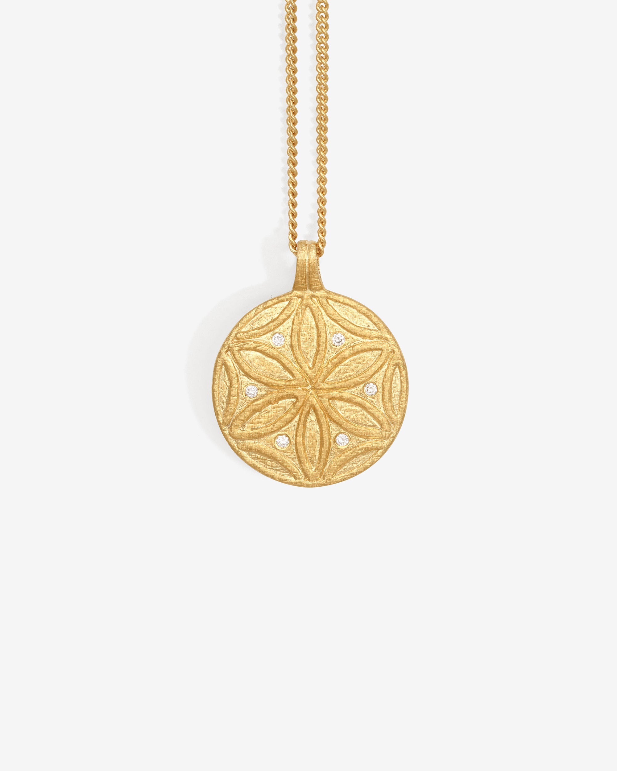 Temple of the Sun Seed of Life Necklace Gold Vermeil