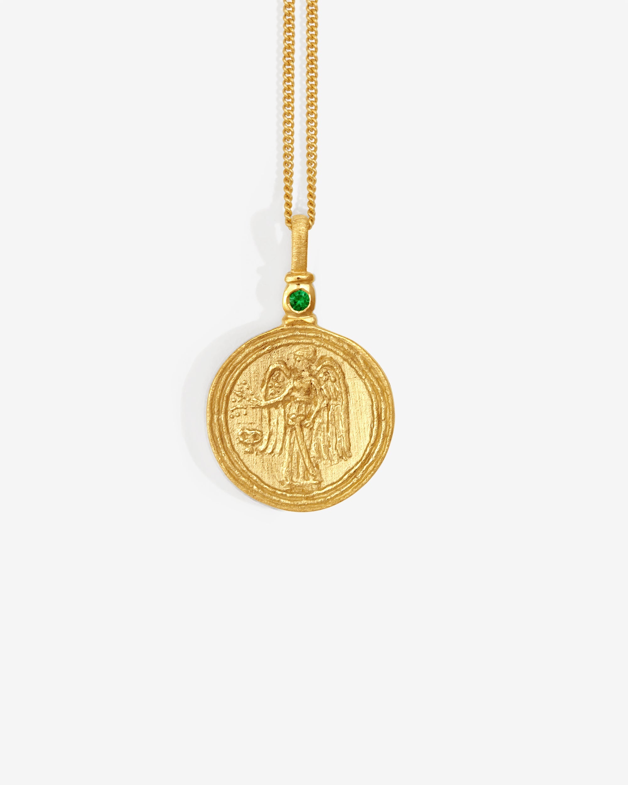 Temple of the Sun Serafina Coin Necklace Gold Vermeil