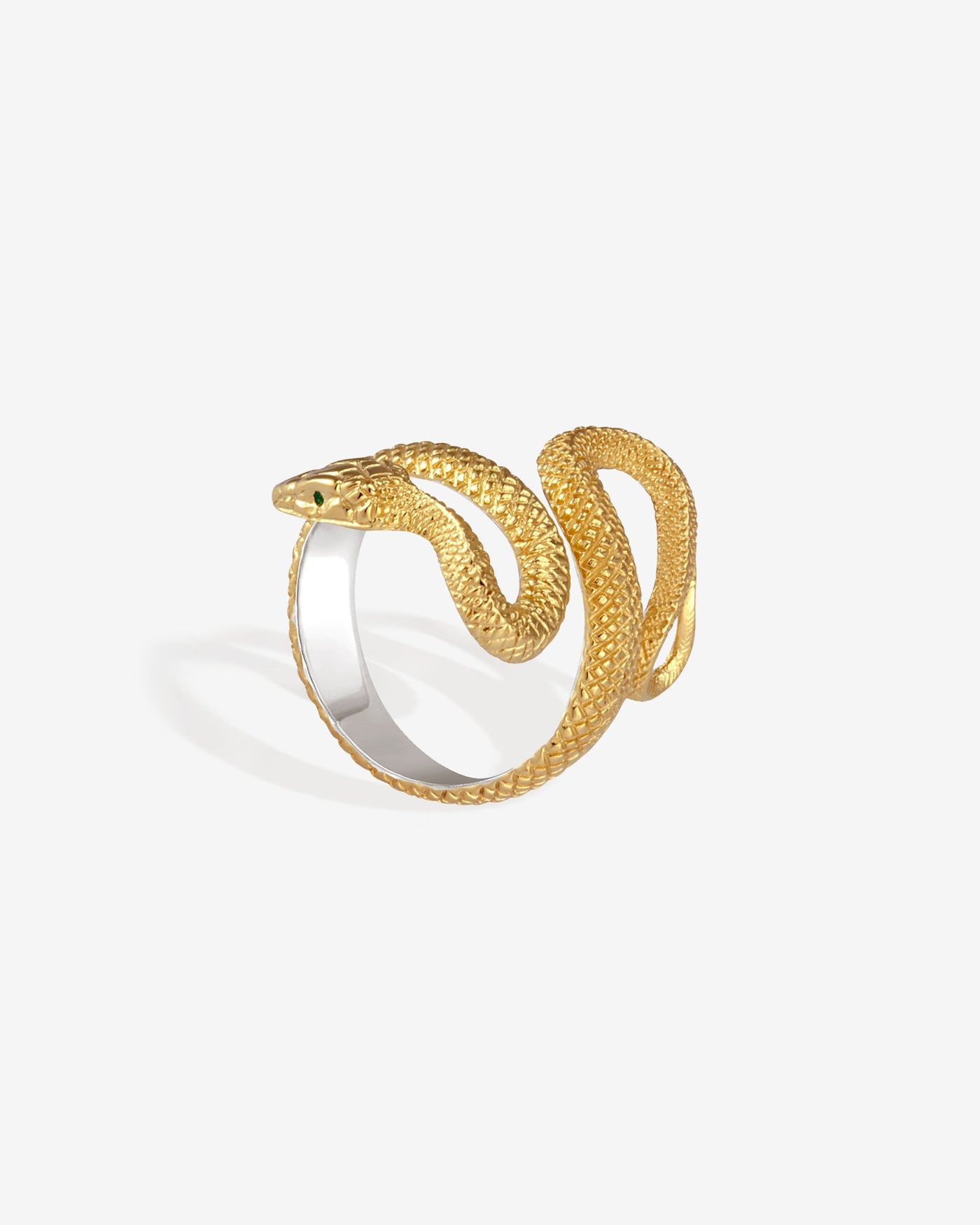Serpent Ring Gold Vermeil – Temple of the Sun Jewellery