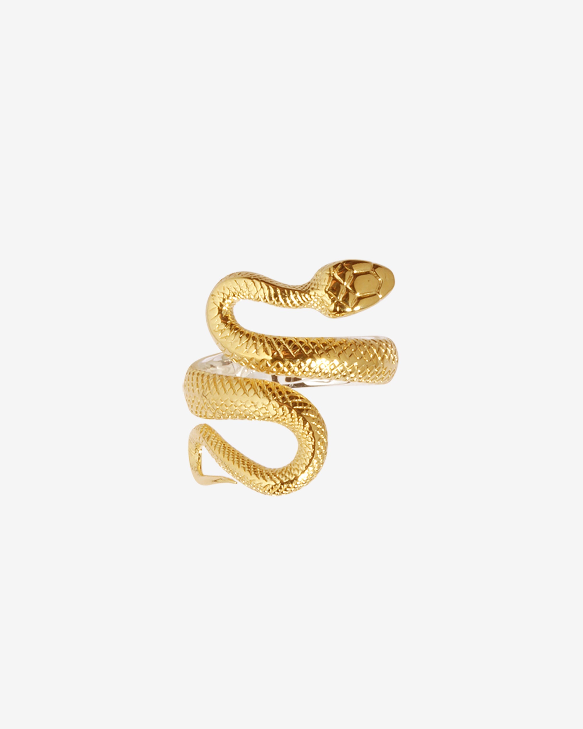 Temple of the Sun Serpent Ring Gold Vermeil