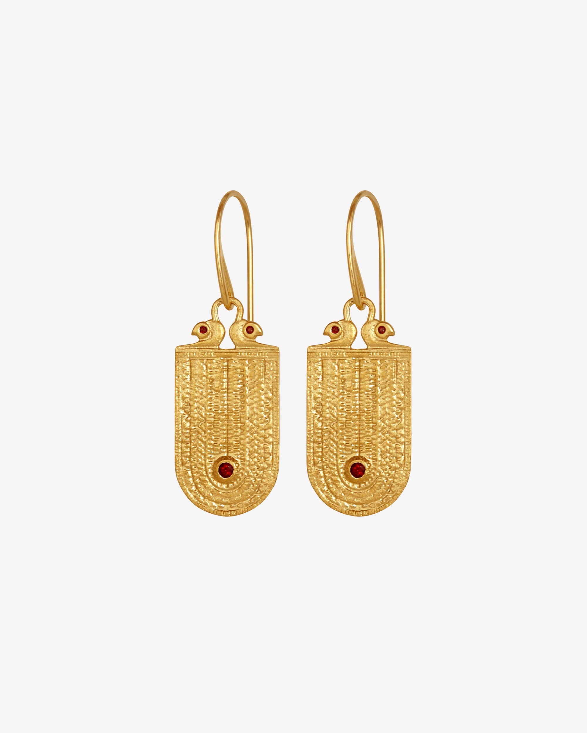 Temple of the Sun Seth Earrings Gold Vermeil