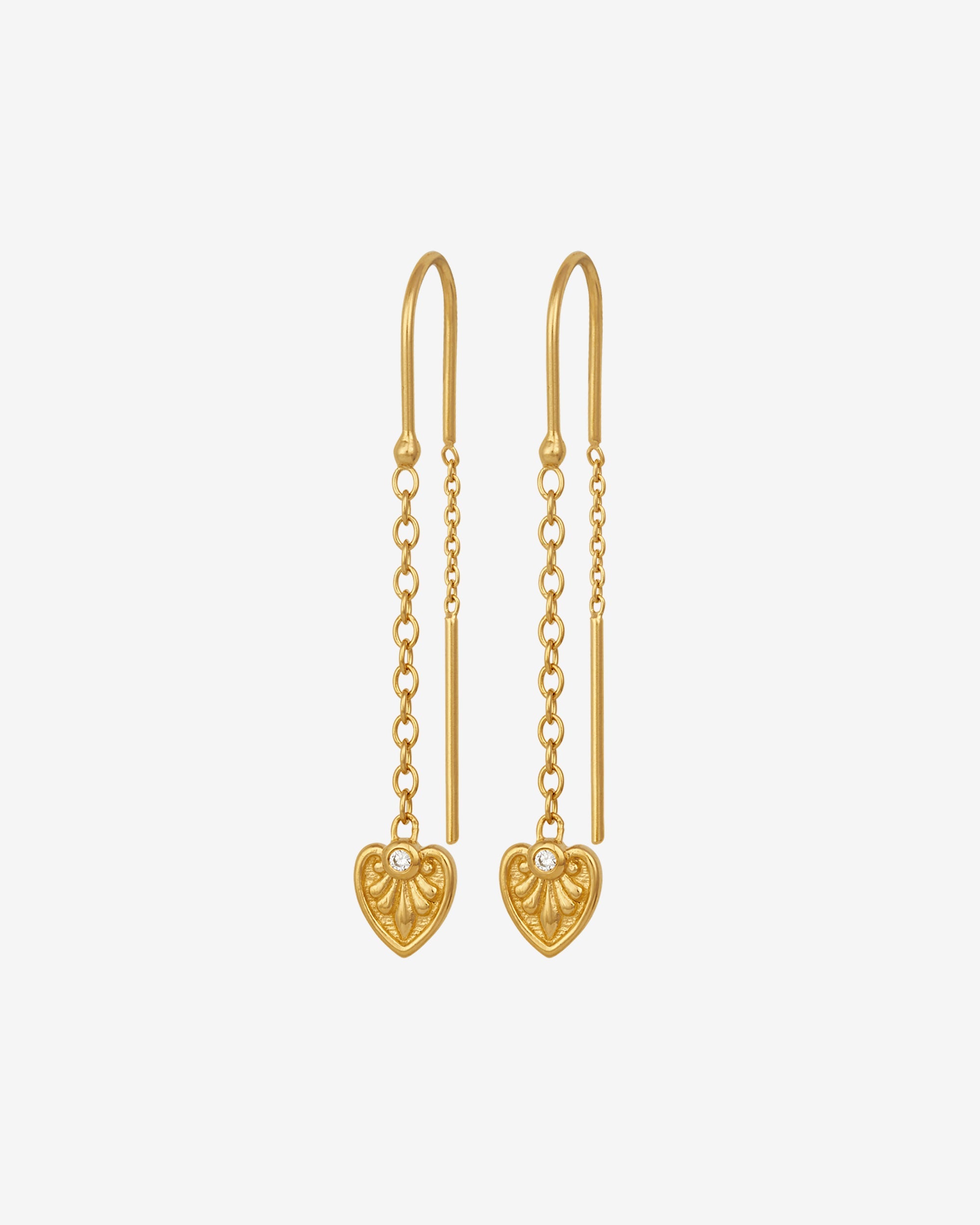 Temple of the Sun Silph Earrings Gold Vermeil