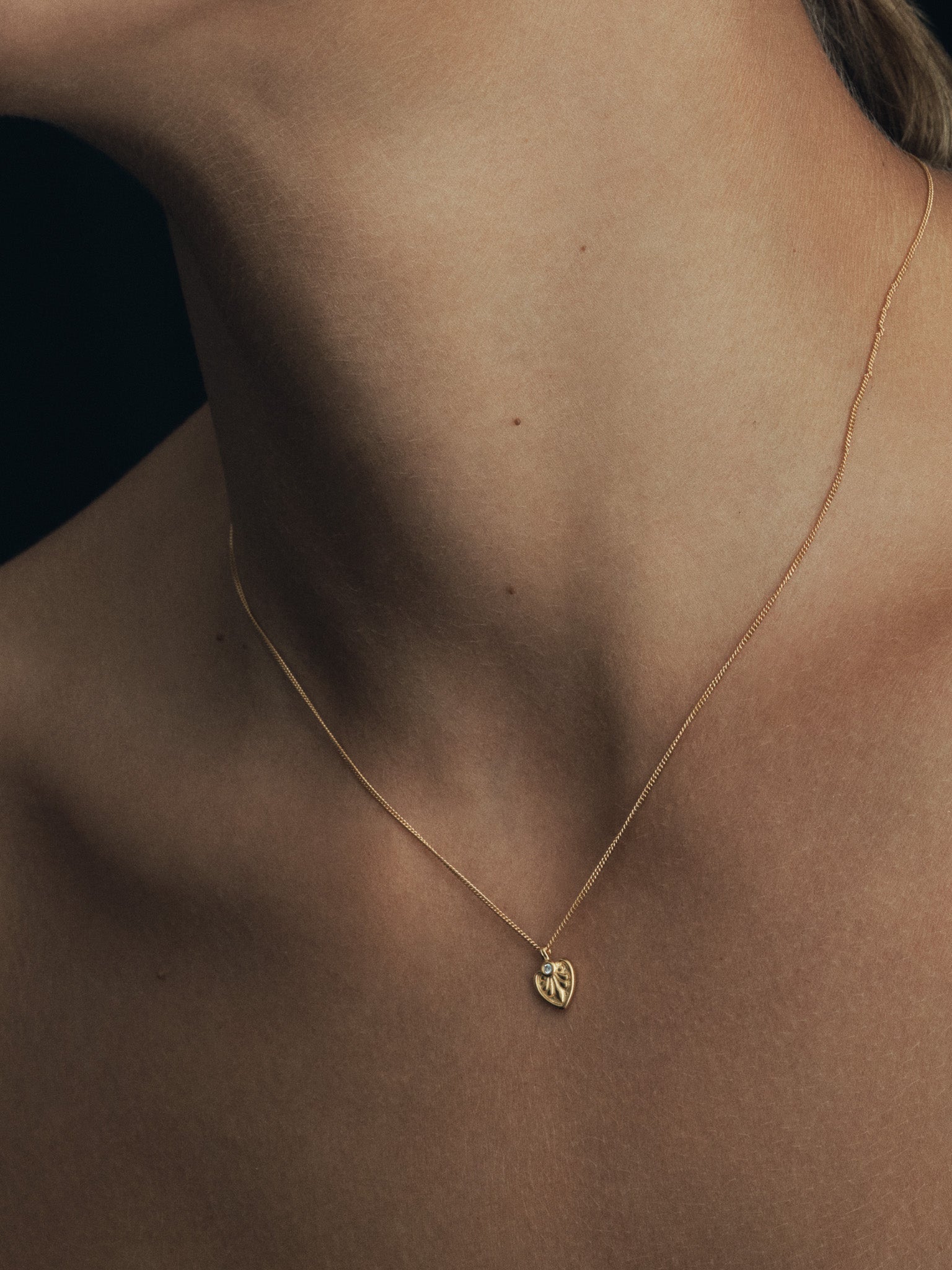 Temple of the Sun Silph Necklace Gold Vermeil