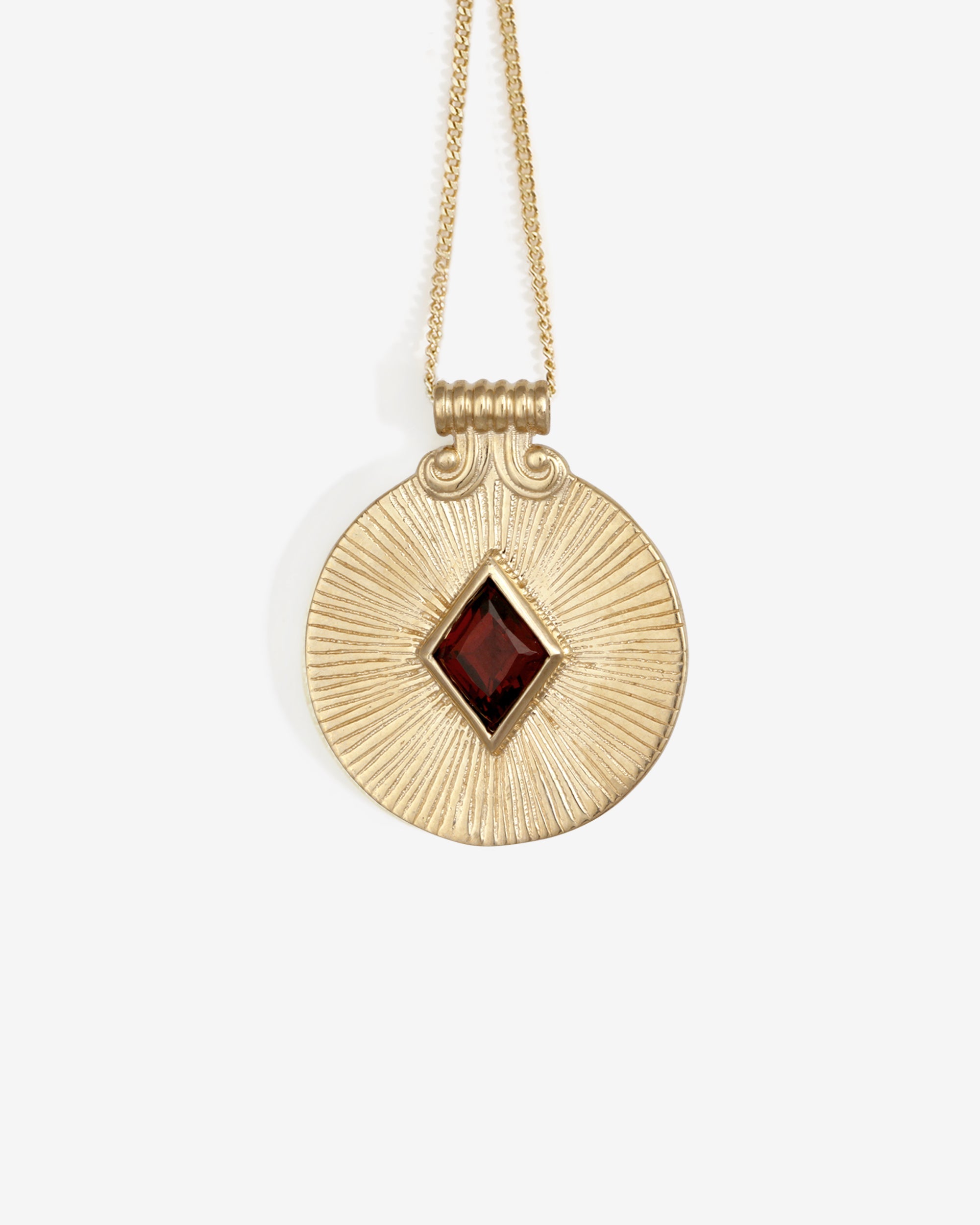 Temple of the Sun Sol Necklace Solid Gold