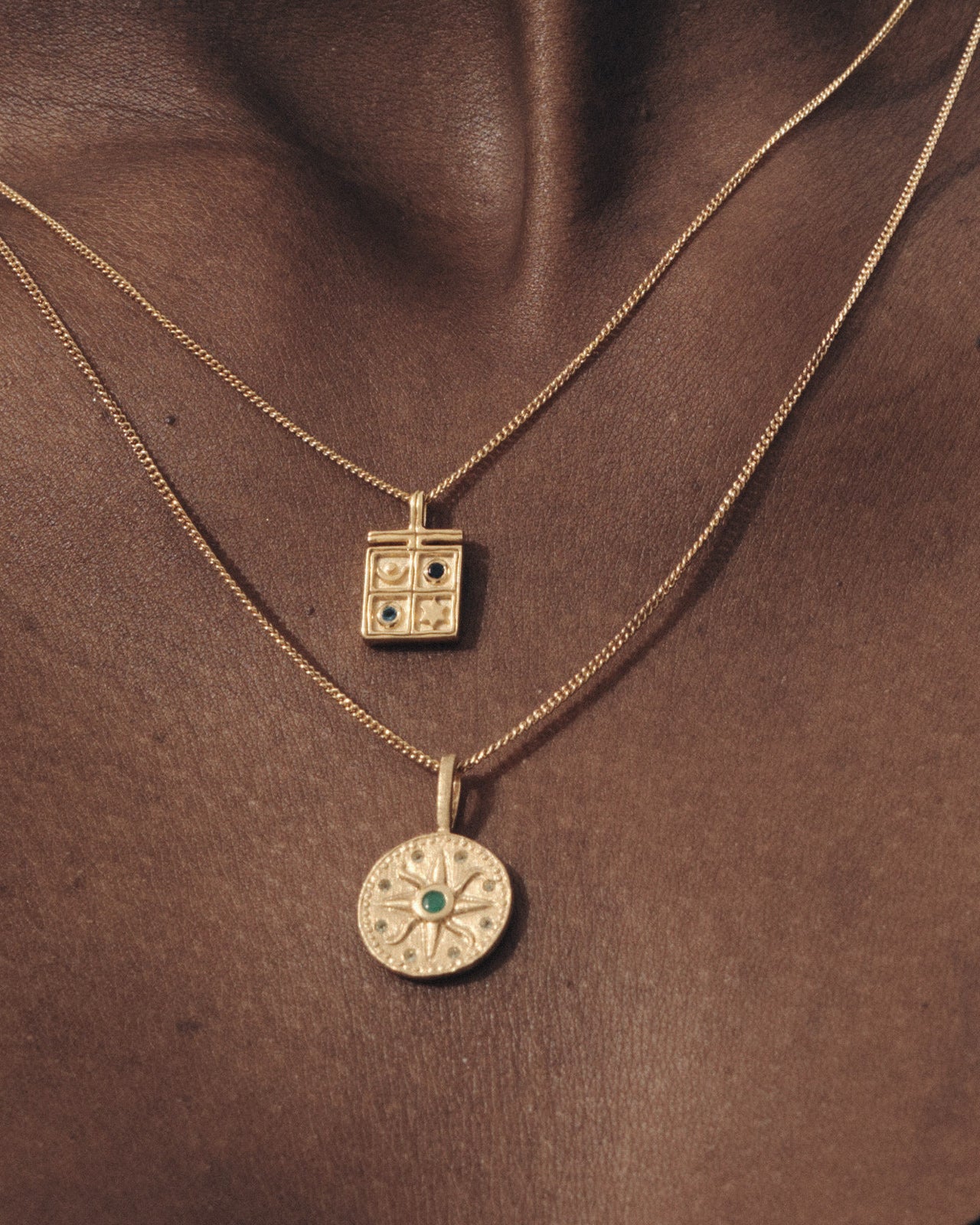 Temple of the Sun Solana Necklace Gold Vermeil