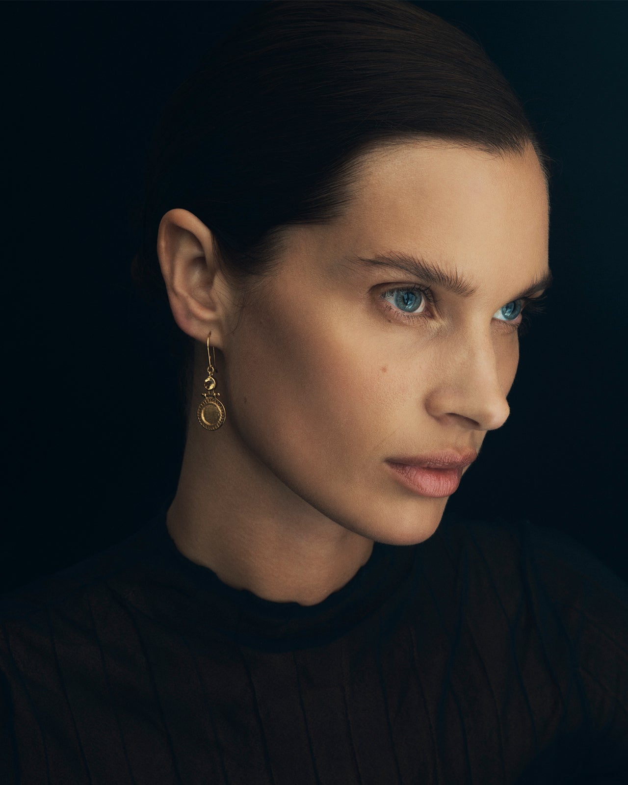 Temple of the Sun Solar Earrings Gold Vermeil