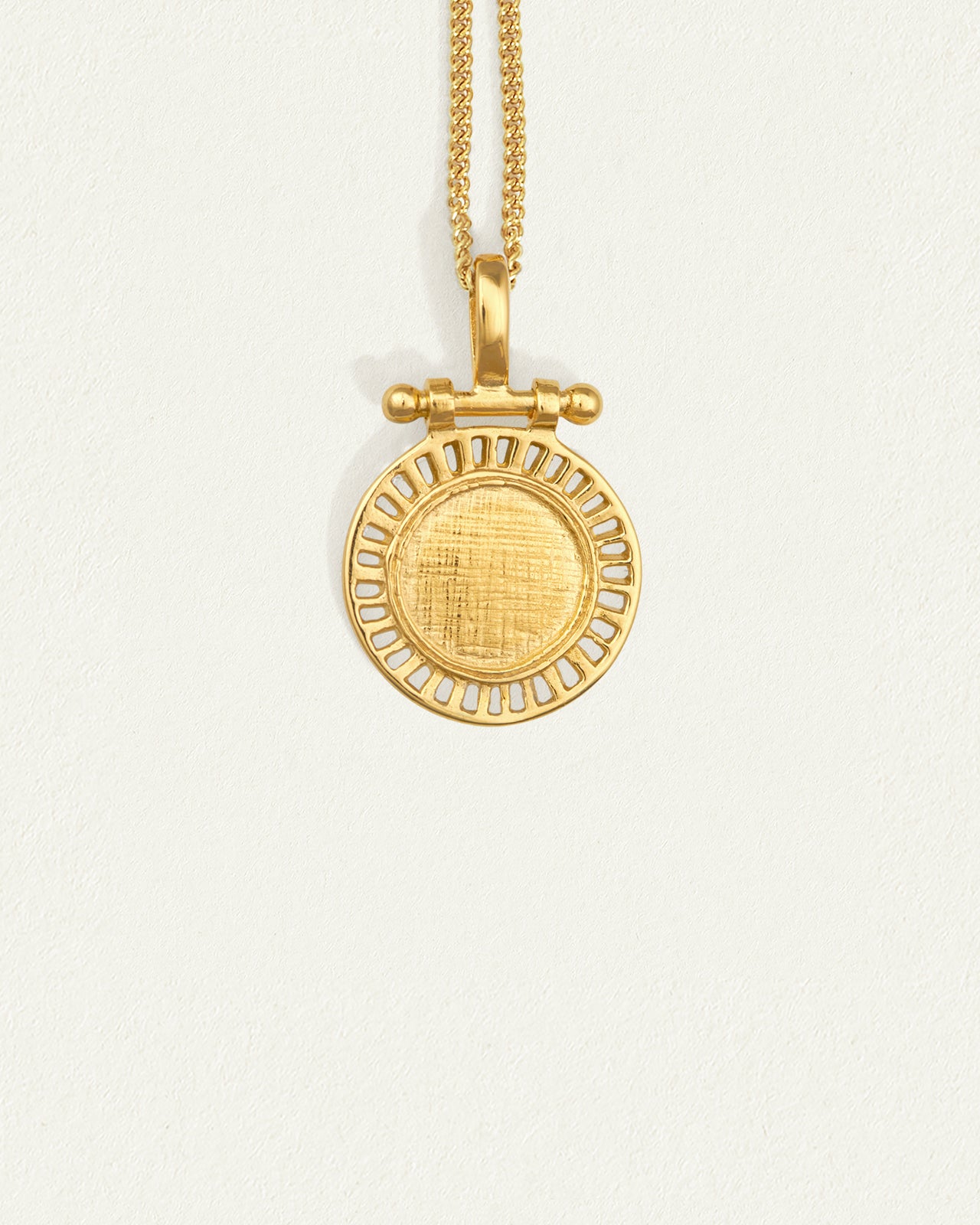 Temple of the Sun Solar Necklace Gold Vermeil