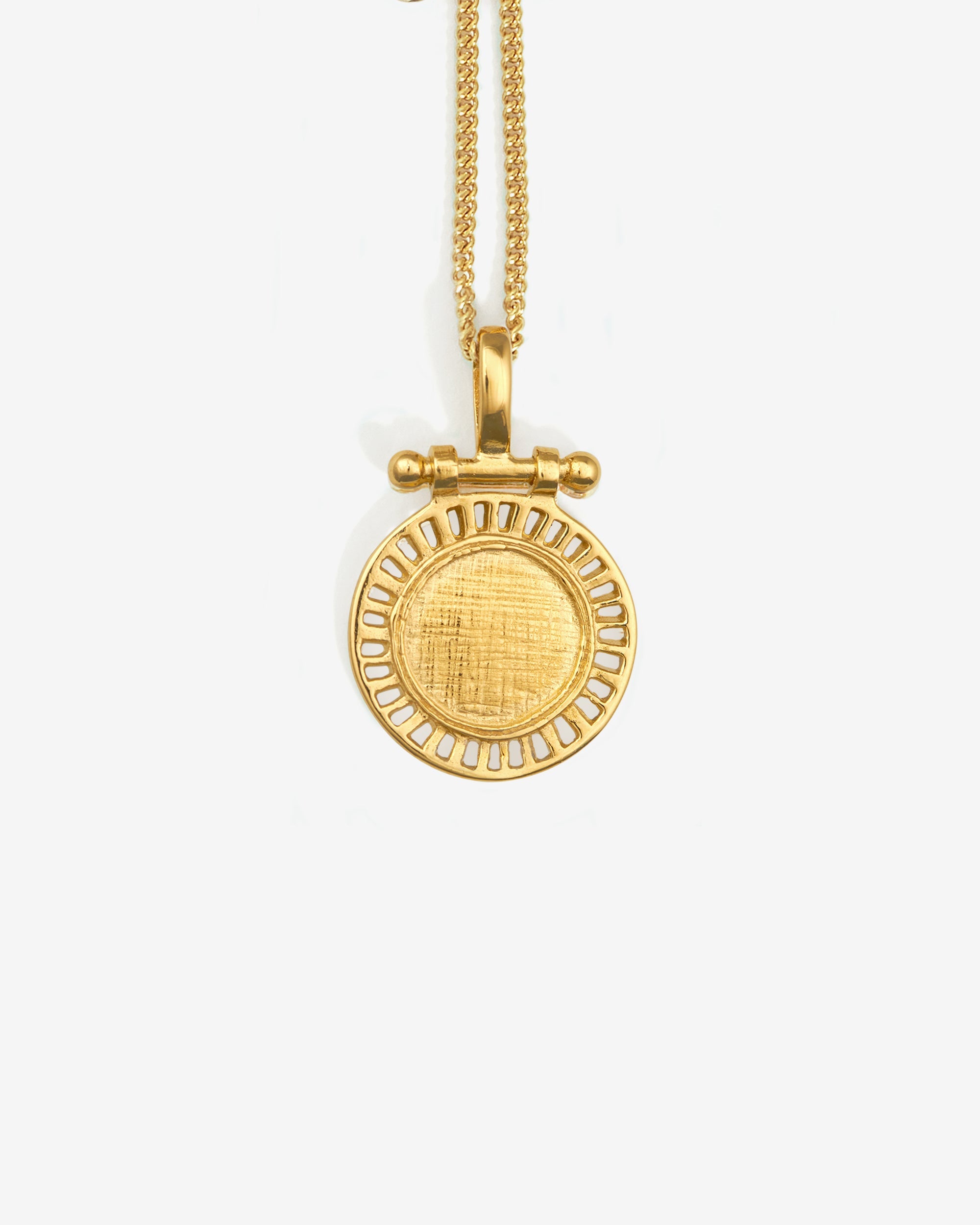 Temple of the Sun Solar Necklace Gold Vermeil