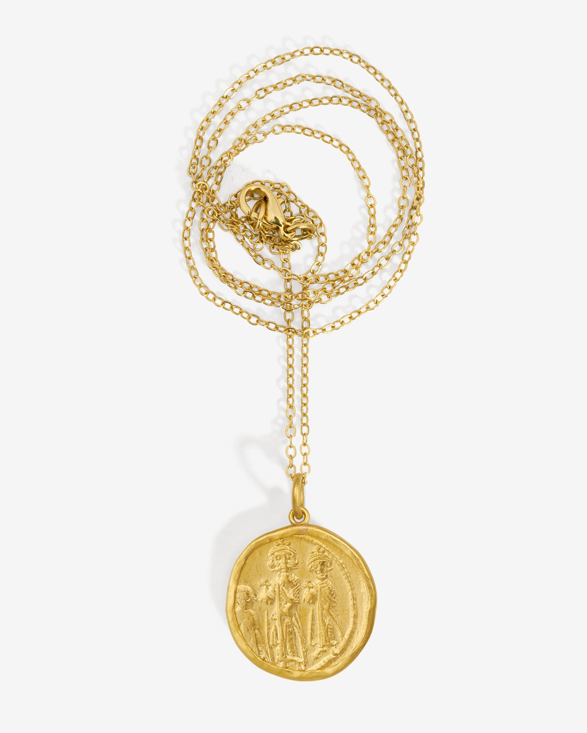 Temple of the Sun Solidus Necklace Solid Gold