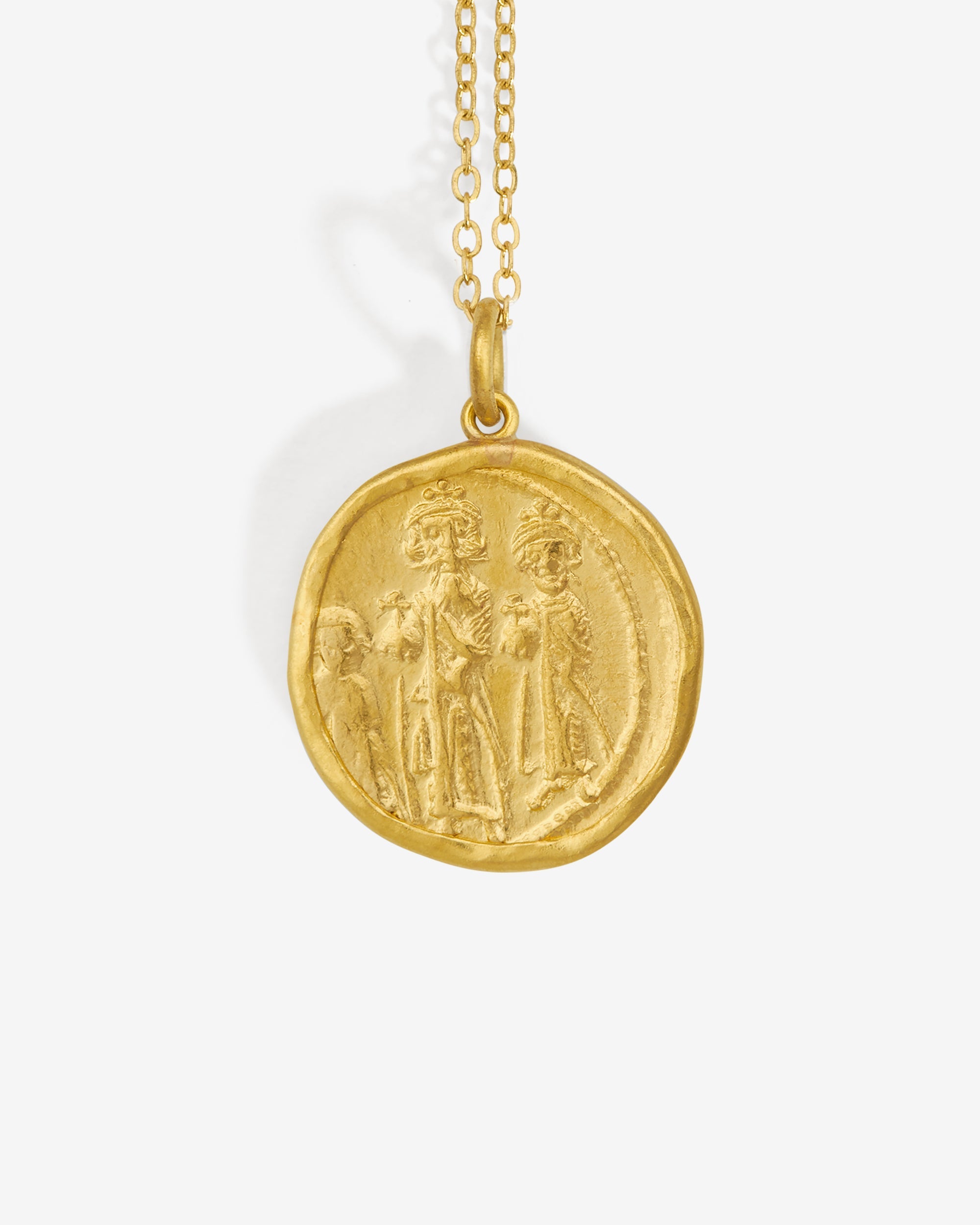 Temple of the Sun Solidus Necklace Solid Gold