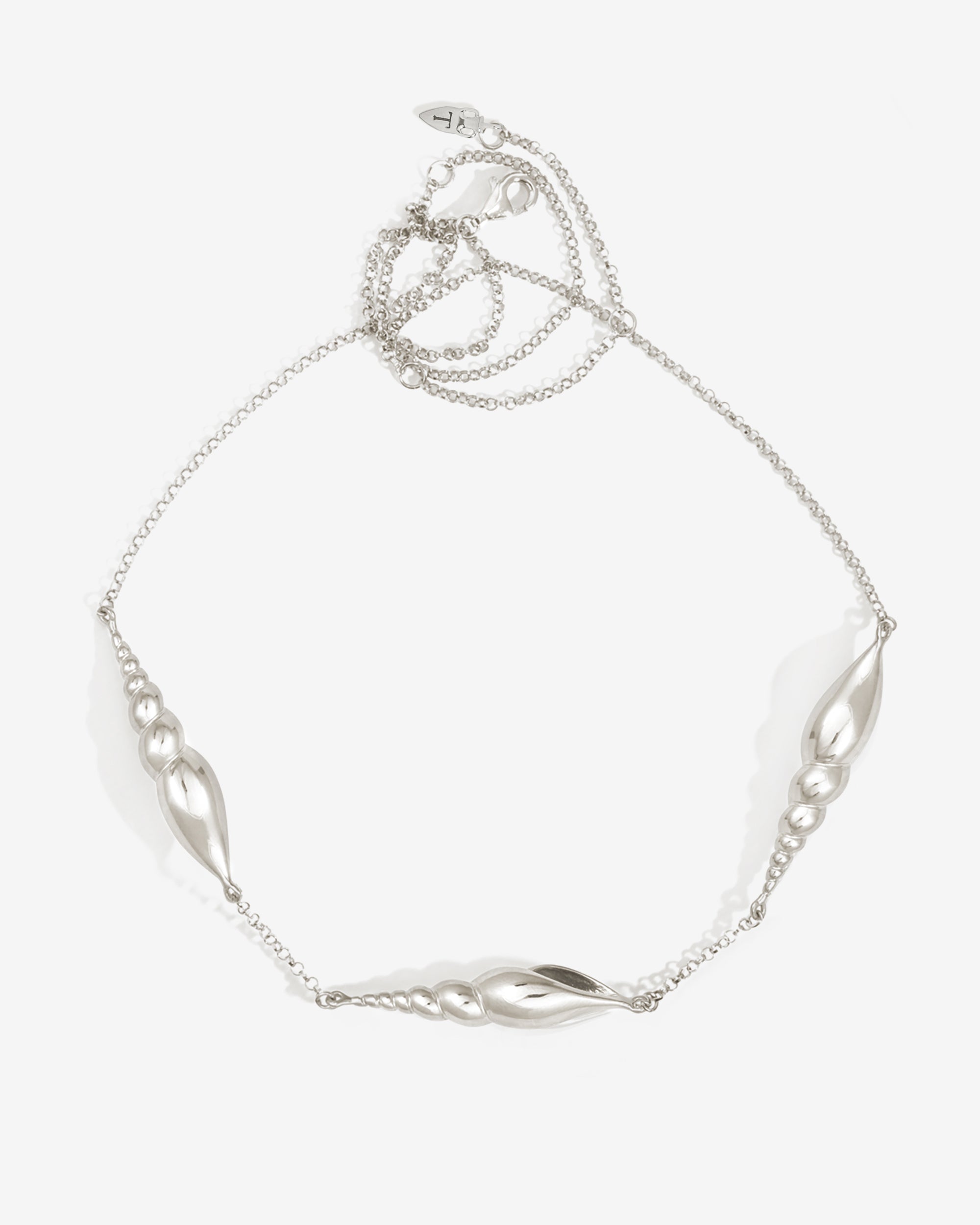 Temple of the Sun Spire Necklace Silver