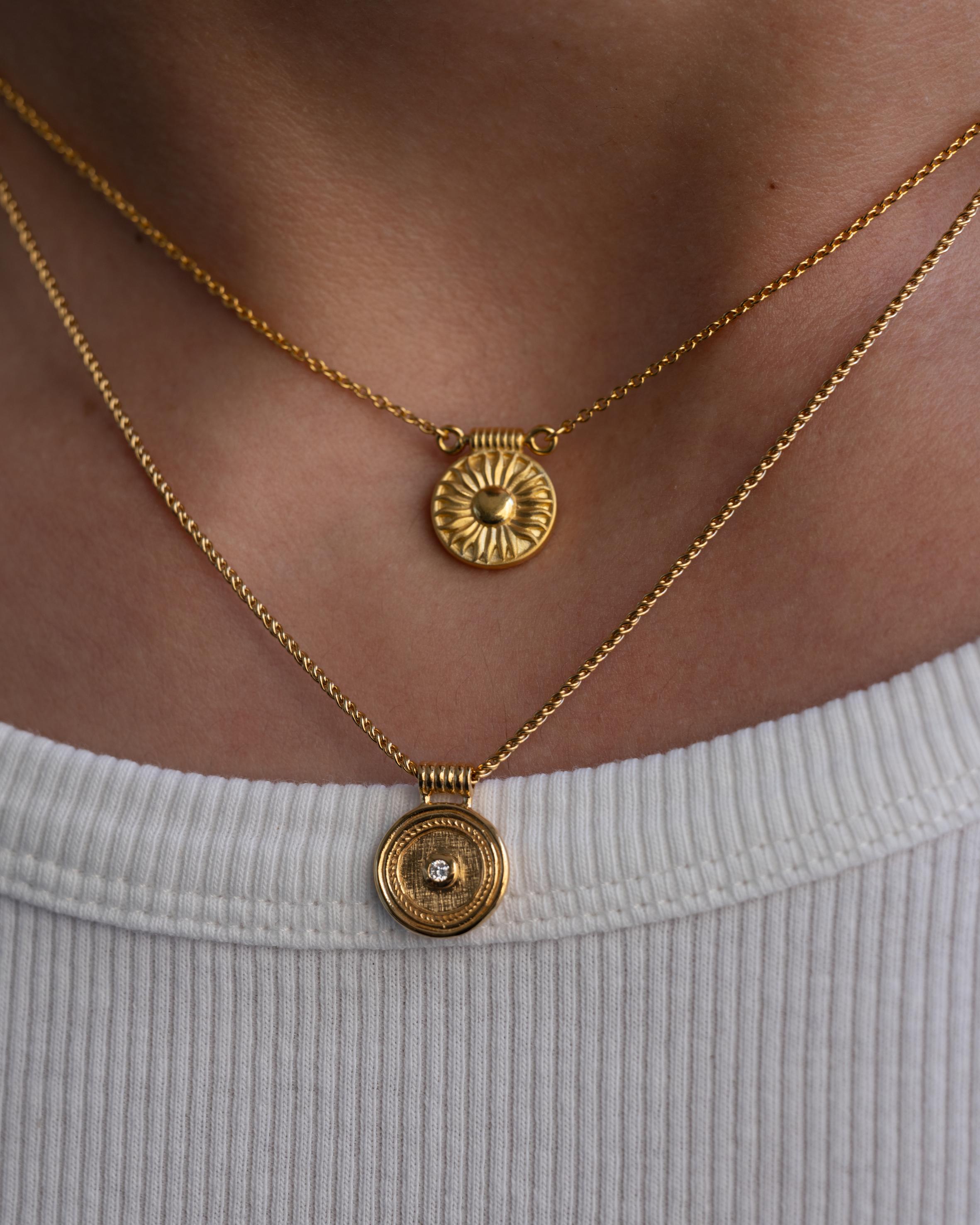 Temple of the Sun Sunny Necklace Gold Vermeil
