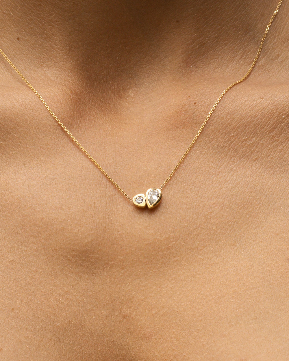 Temple of the Sun Synergy Necklace Diamond Solid Gold