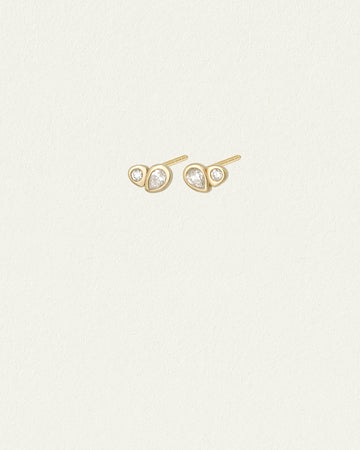 Temple of the Sun Synergy Studs Diamond Solid Gold