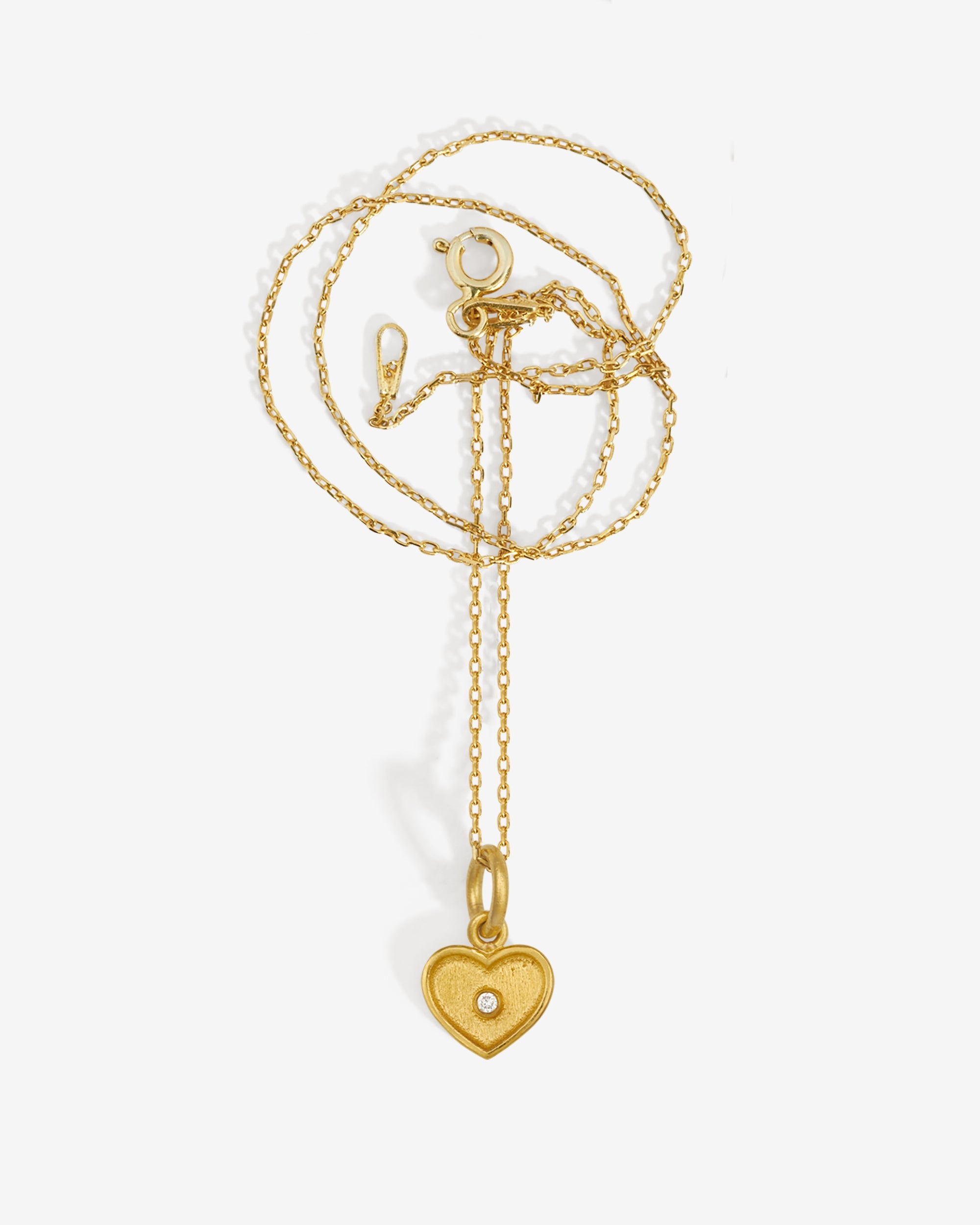 Temple of the Sun Tala Necklace Heart Solid Gold