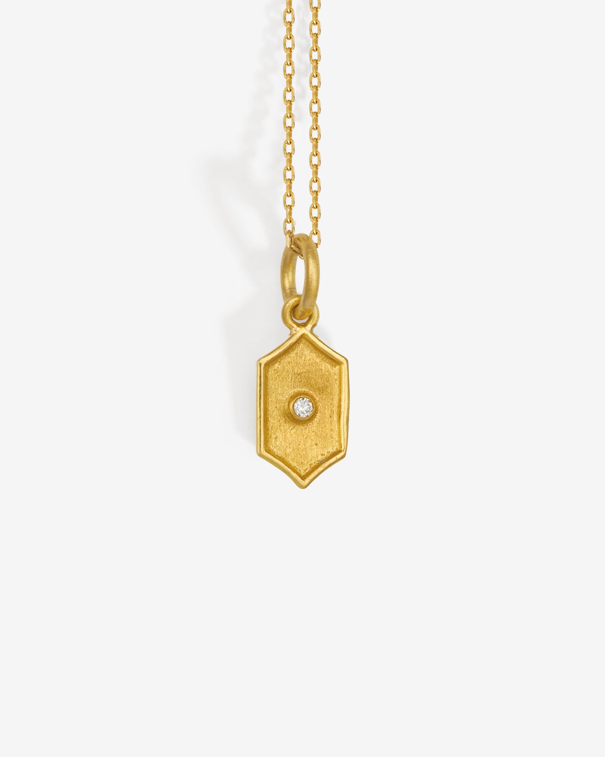 Temple of the Sun Tala Necklace Hexagon Solid Gold