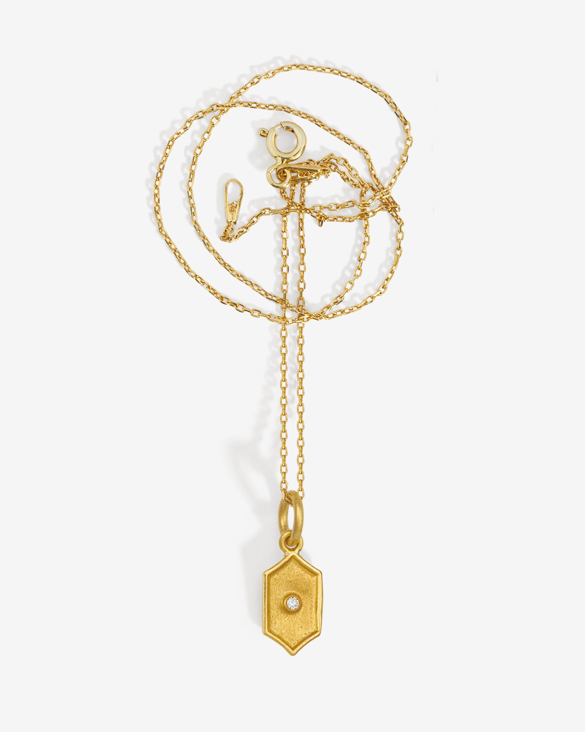 Temple of the Sun Tala Necklace Hexagon Solid Gold