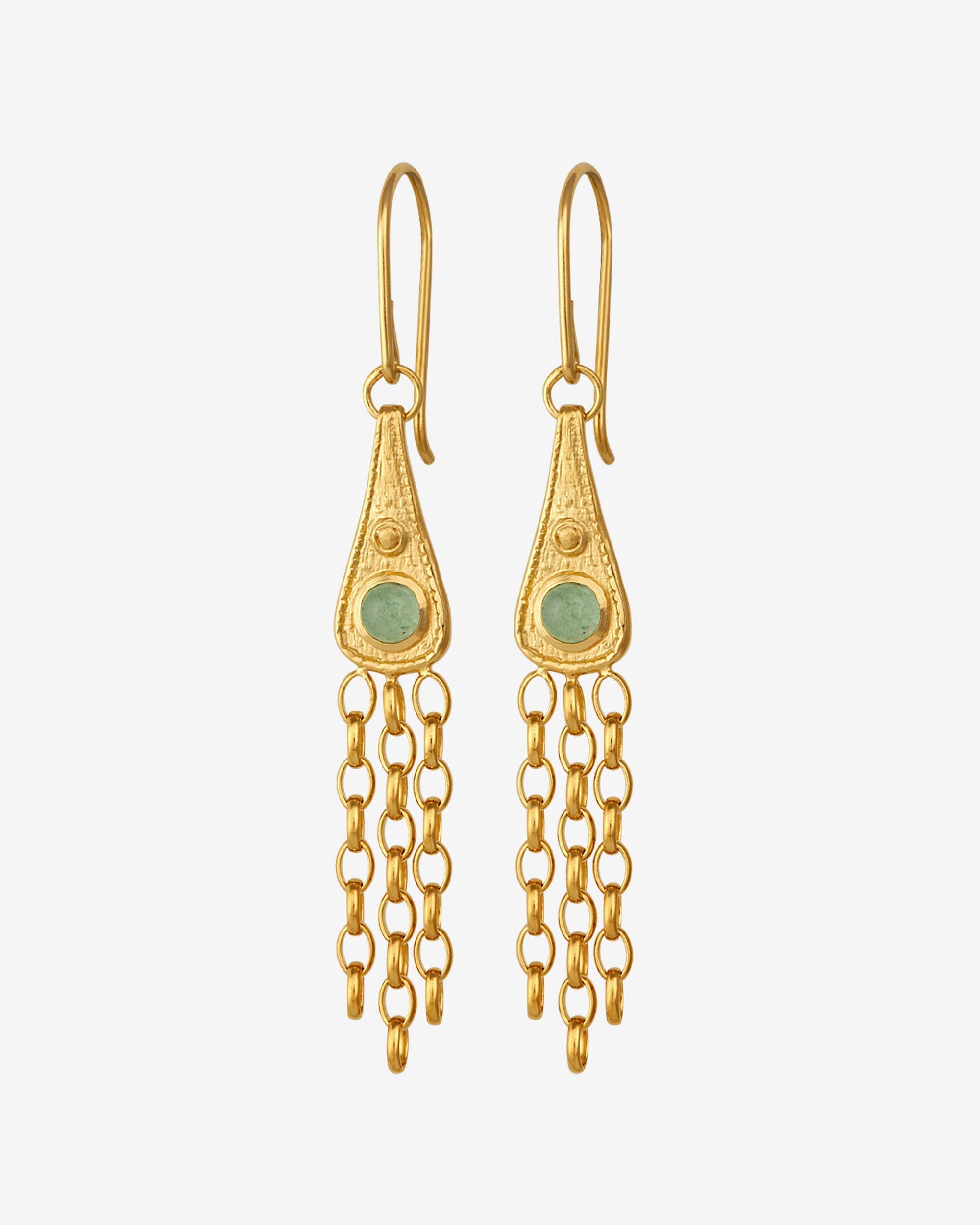 Temple of the Sun Talis Earrings Gold Vermeil