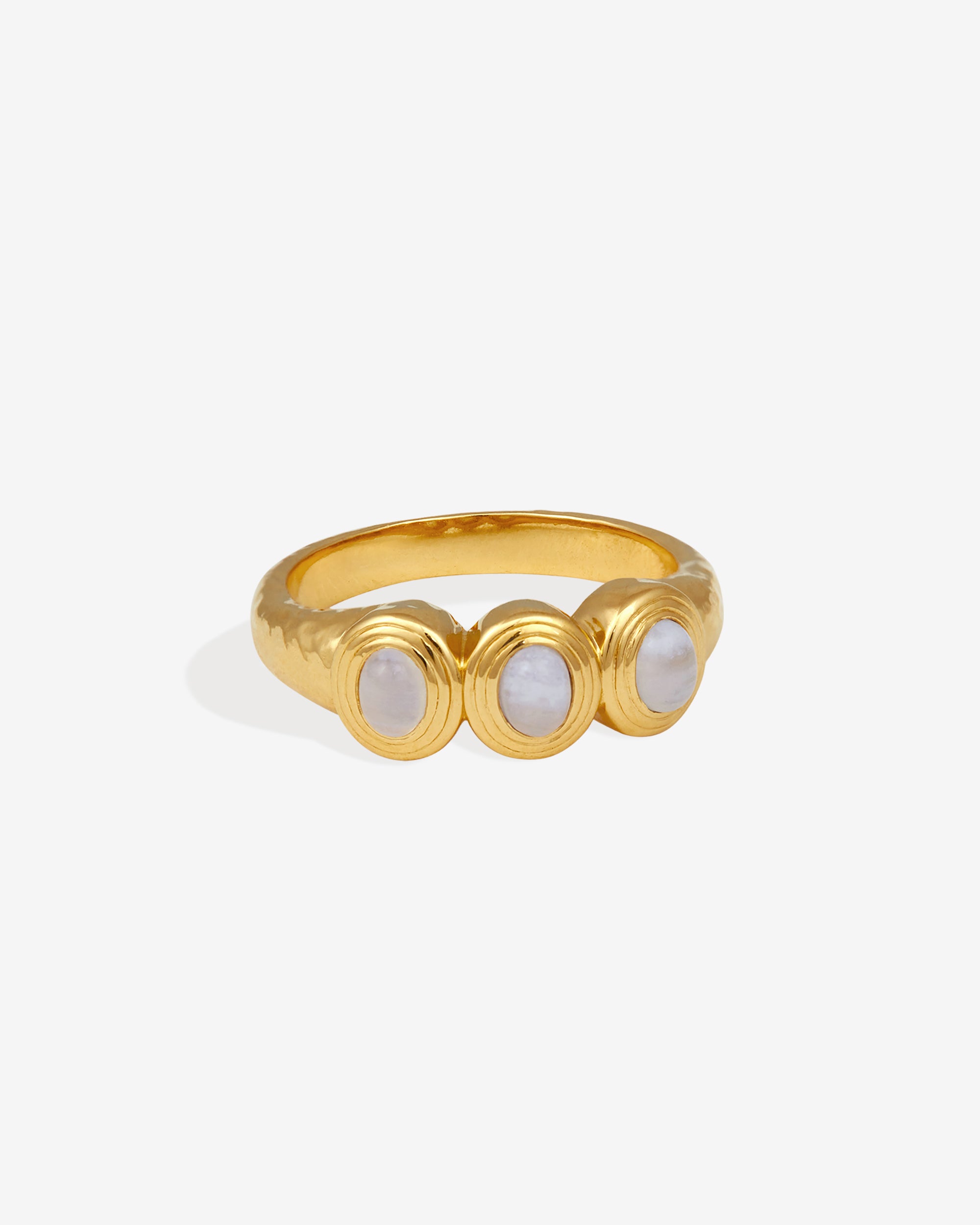 Temple of the Sun Talis Trilogy Ring Gold Vermeil