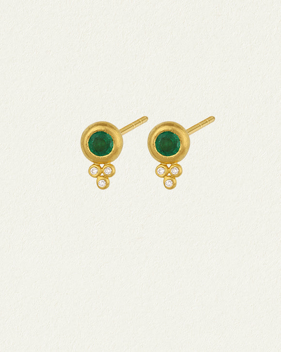 Temple of the Sun Cindi Studs - Gold Vermeil