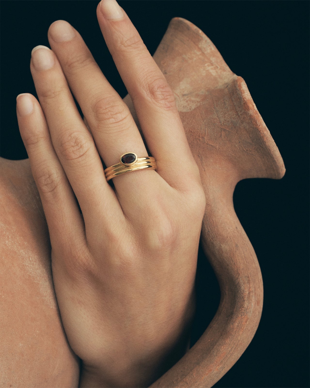 Temple of the Sun Tana Ring Gold Vermeil