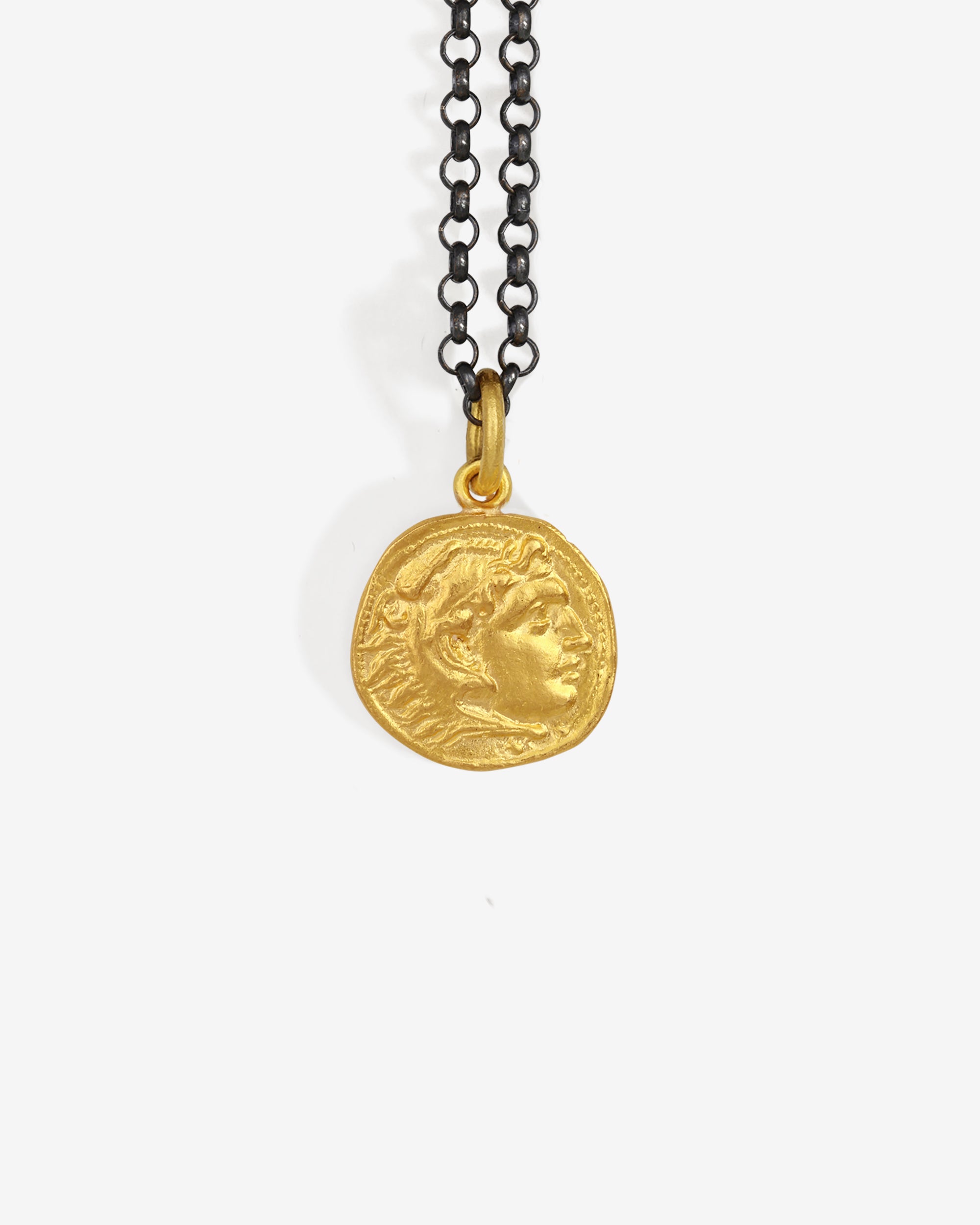 Temple of the Sun Thrace Coin Necklace Solid Gold