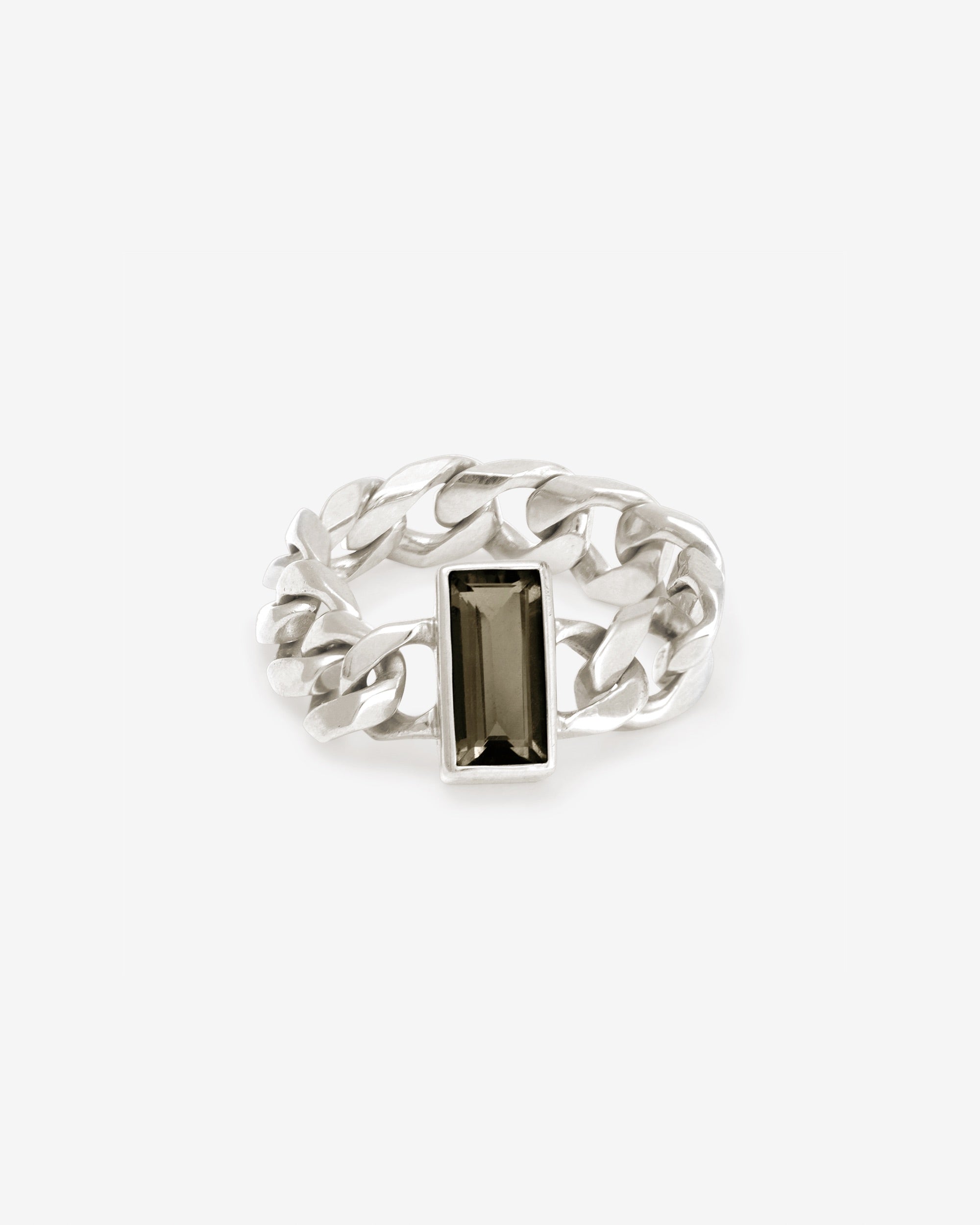Temple of the Sun Tigris Chain Ring Silver