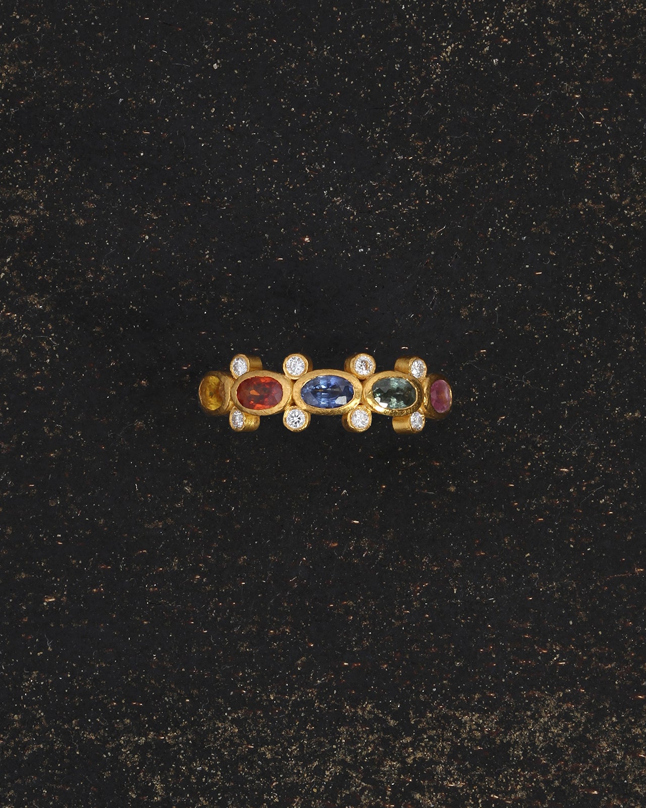 Temple of the Sun Topkapi Ring Sapphire Solid Gold