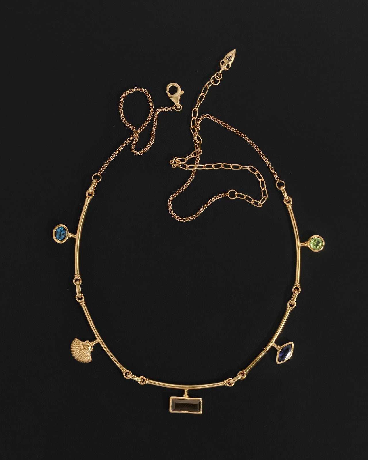 Temple of the Sun Ula Statement Necklace Gold Vermeil