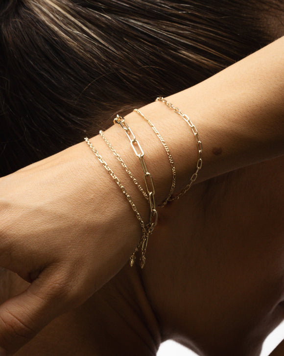 Temple of the Sun Valentino Bracelet 2.25mm Solid Gold