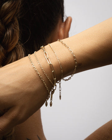 Temple of the Sun Valentino Bracelet 4mm Solid Gold